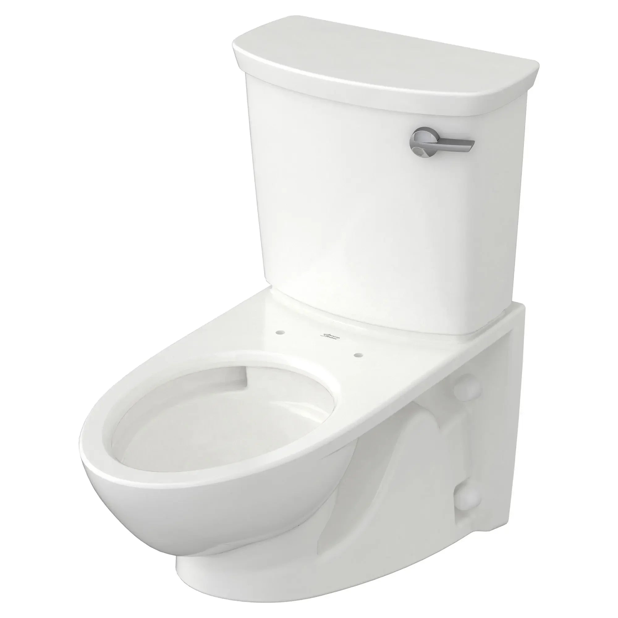 Glenwall® VorMax® 1.28 GPF/4.8 LPF Right-Hand Trip Lever Back Outlet Elongated Wall-Mounted Toilet with EverClean® Technology - Perfect for Small Bathrooms, Commercial Spaces, and Modern Home Renovations