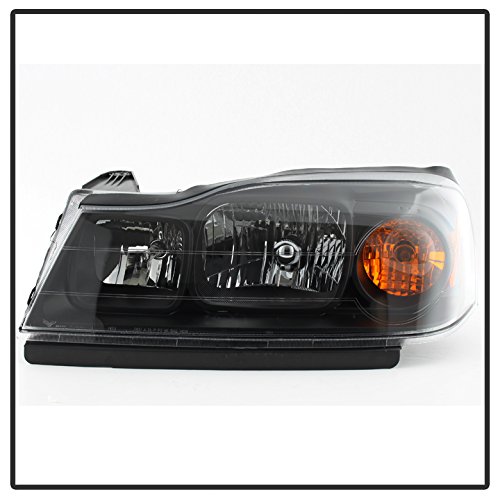 Saturn Vue Crystal Clear Headlights - Black Housing with Clear Lens for Enhanced Night Visibility & Style Upgrade