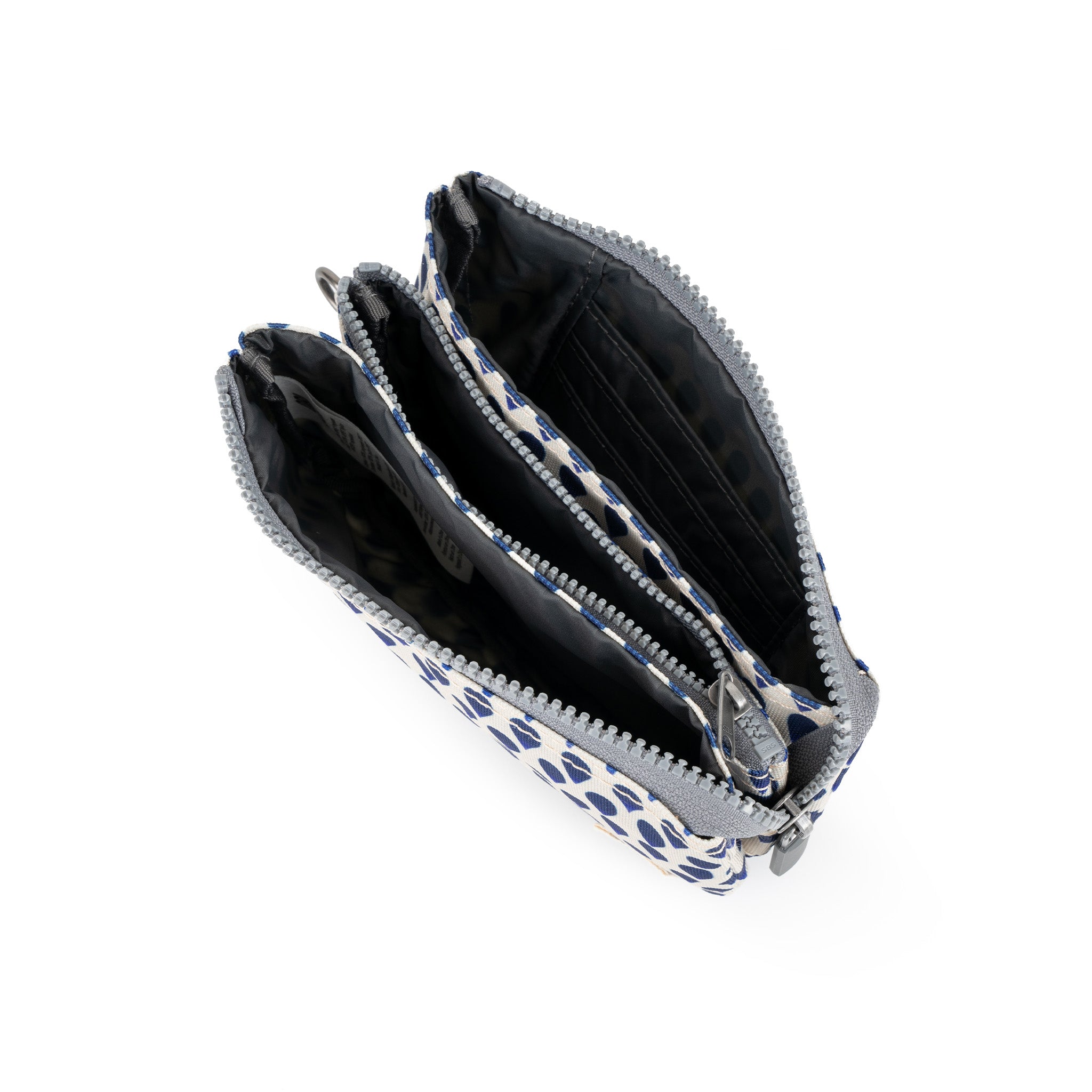 Carnaby Indigo Rain Recycled Canvas Crossbody Bag with Adjustable Wrist Strap - Perfect for Travel, Shopping, and Everyday Use