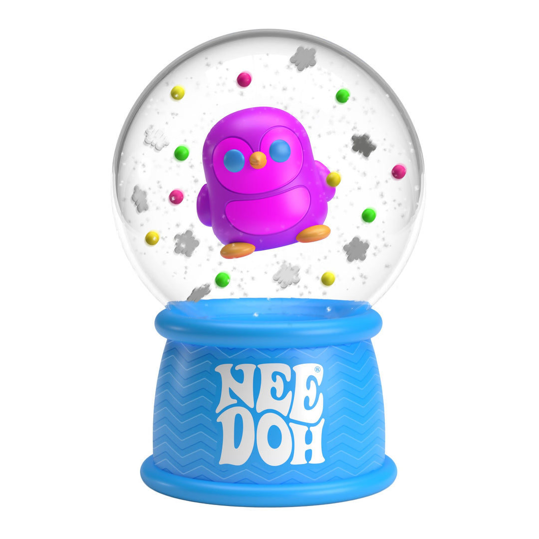 NeeDoh Squish N' Snow Globe - Stress Relief Sensory Fidget Toy for Kids & Adults - Fun Desk Decor & Anxiety Relief Tool for Home, Office, School