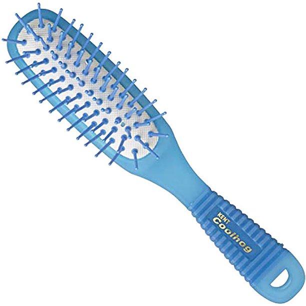 Kent Cool Hog Travel-Size Hairbrush with Cushion Base & Ball-Tipped Quill - Perfect for On-the-Go Styling, Travel Essentials & Gentle Detangling