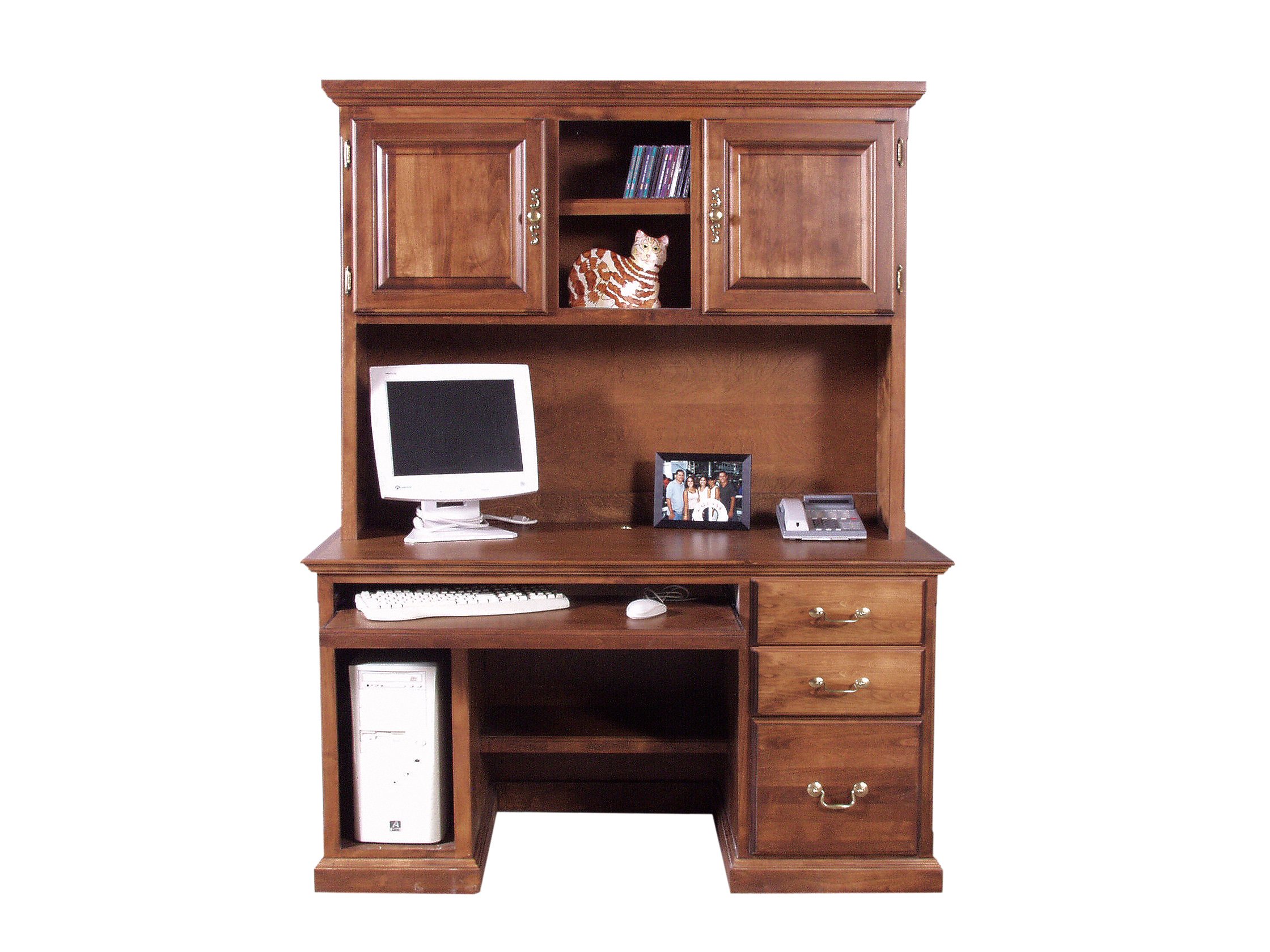 FOREST DESIGNS Traditional Desk & Hutch 56