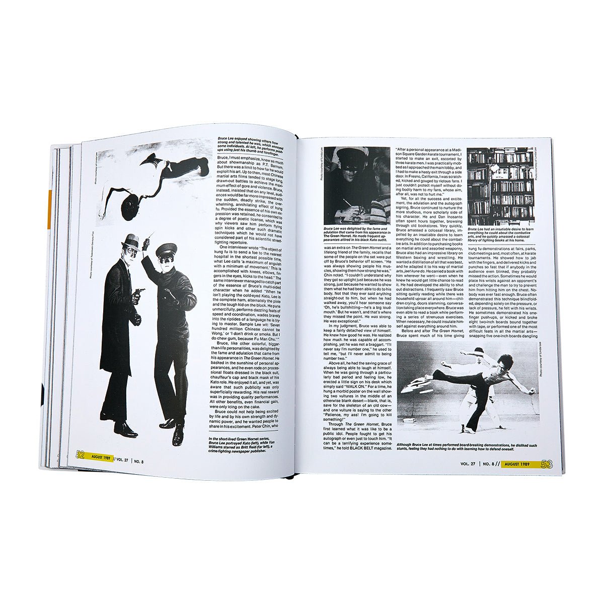 Bruce Lee Featured in Black Belt Magazine - Martial Arts Legend & Training Tips for Self-Defense & Fitness