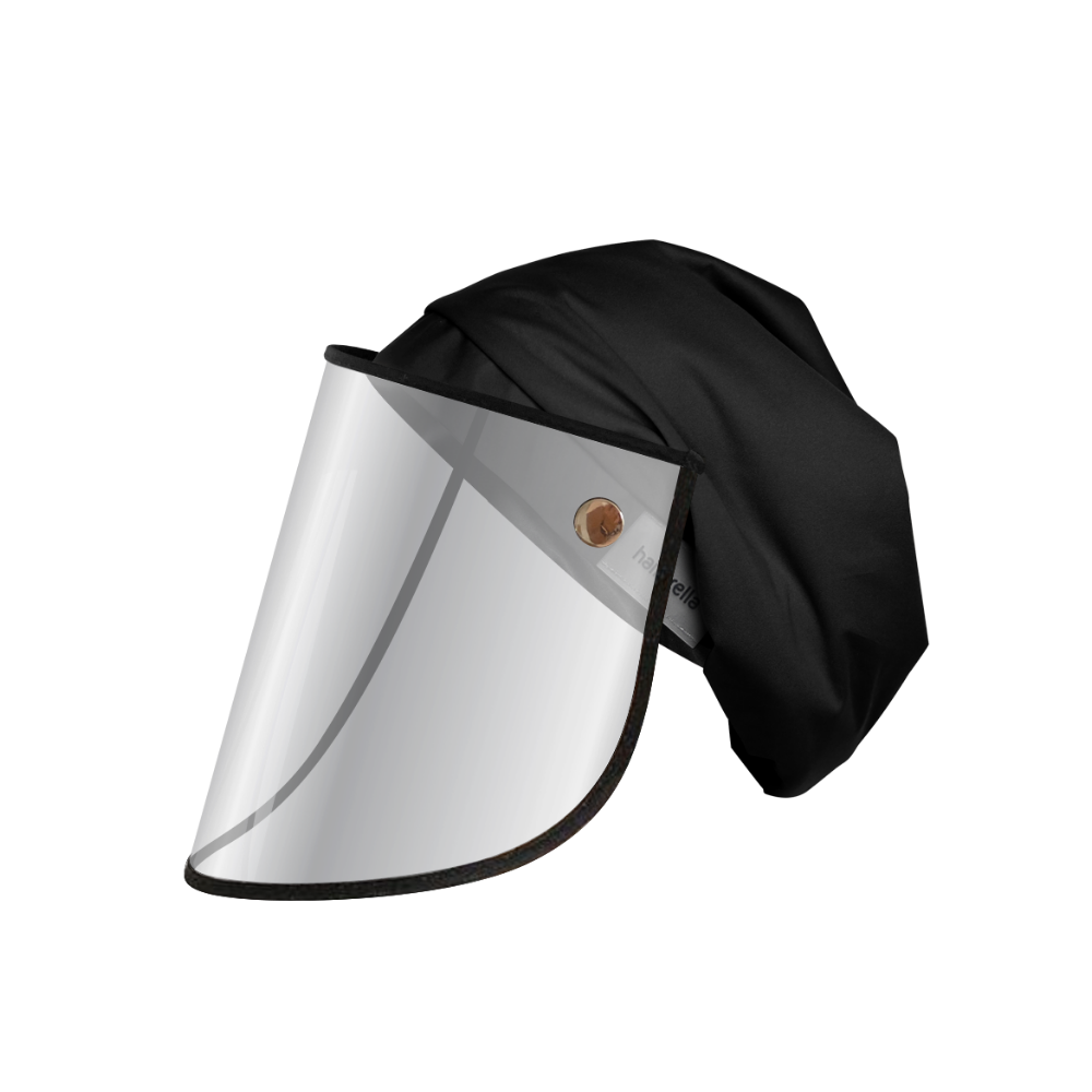 Hairbrella Pro Scrub Cap with Face Shield - Waterproof Surgical Hat for Nurses & Doctors - Perfect for Medical Procedures, Salon Visits & Beauty Treatments