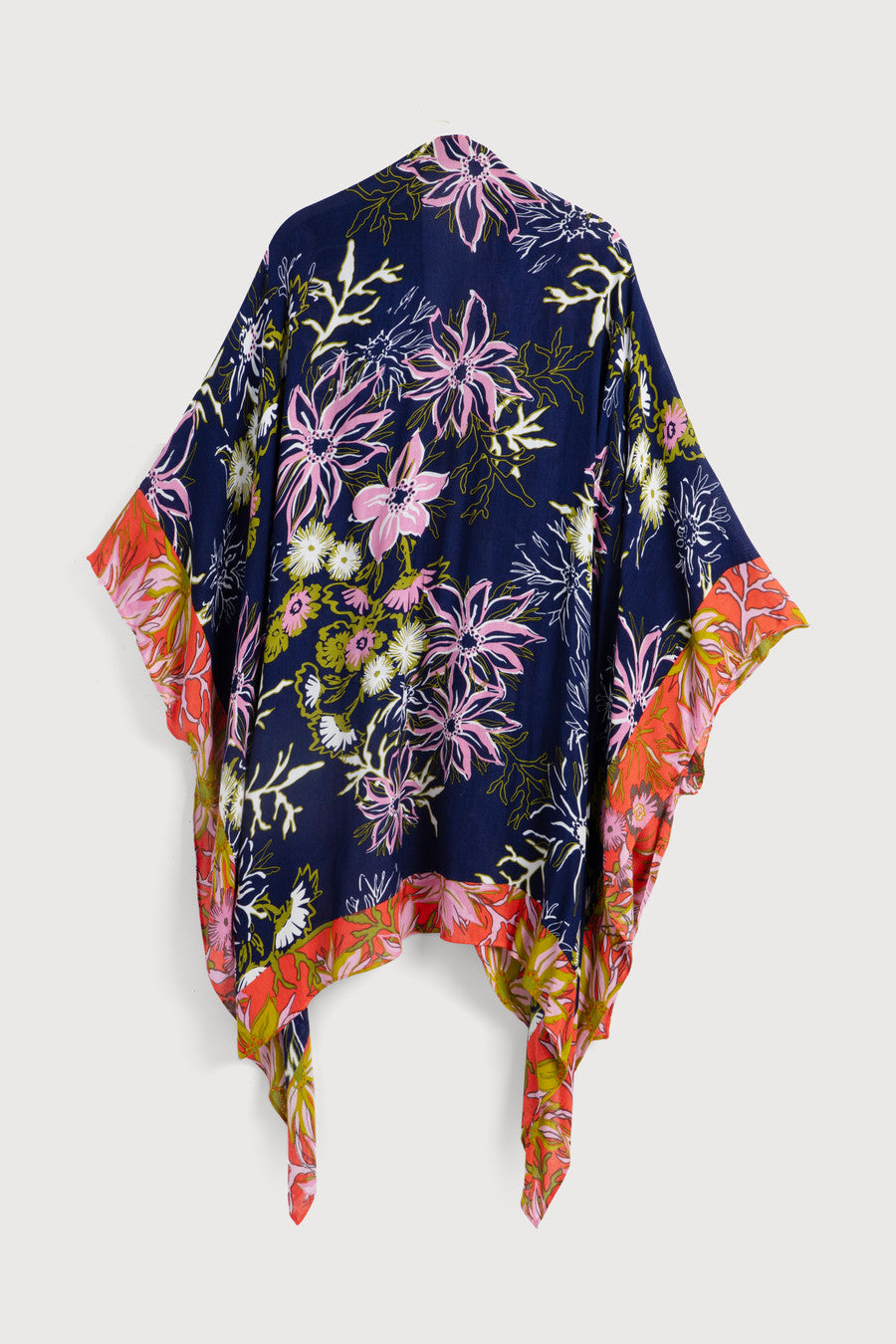 Vibrant Floral Kimono Robe for Women - Lightweight Summer Cover Up - Perfect for Beach, Pool, and Lounge Wear