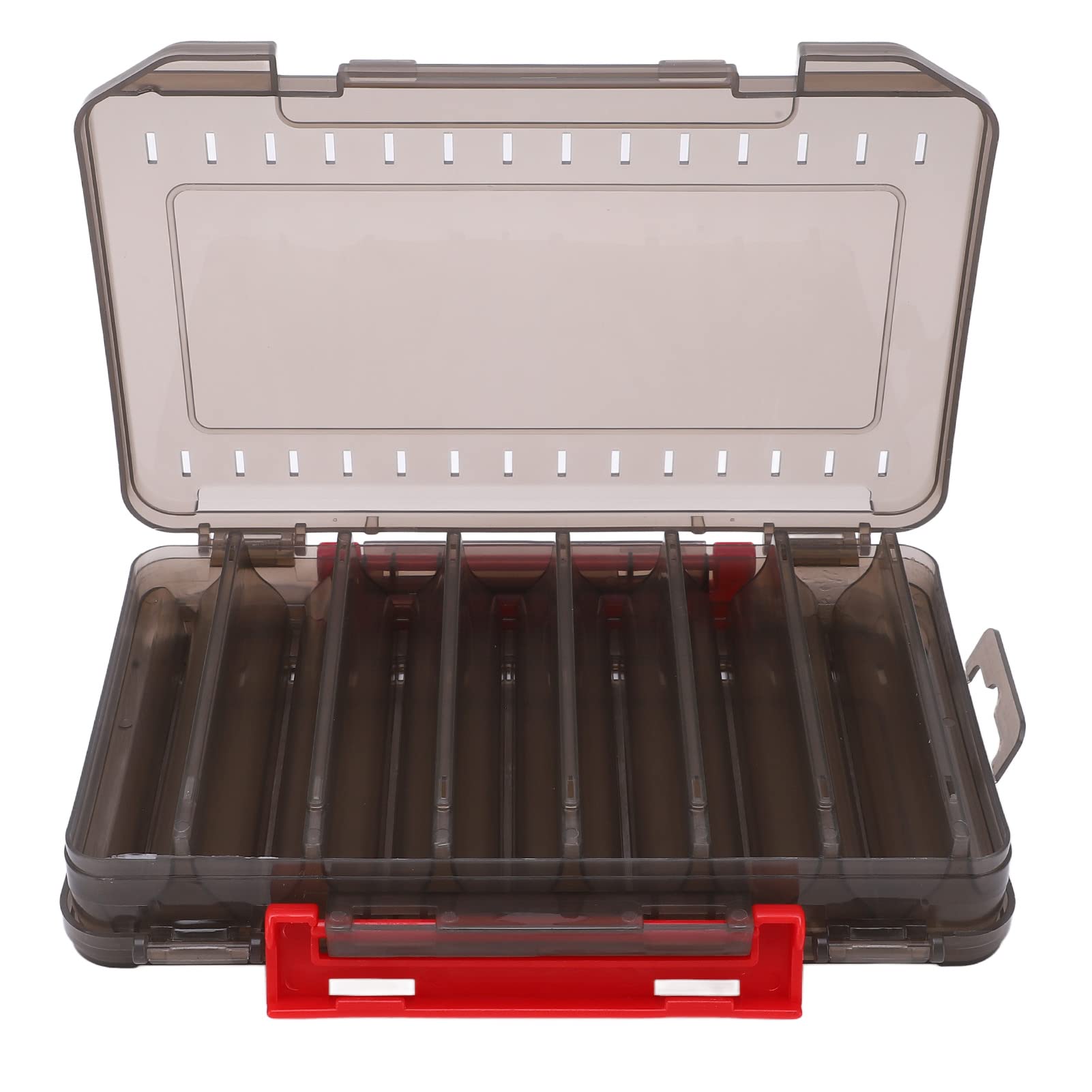 Double Sided Fishing Lure Box - Breathable Ventilated Tackle Storage with Secure Drop Protection & Comfortable Handle | Perfect for Bass, Trout, and Saltwater Fishing Trips
