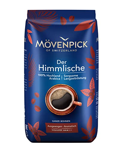 Movenpick The Heavenly Coffee Beans - Premium Arabica Whole Bean Coffee, 12 x 500g Bags - Perfect for Home Brewing, Office Use & Gifts
