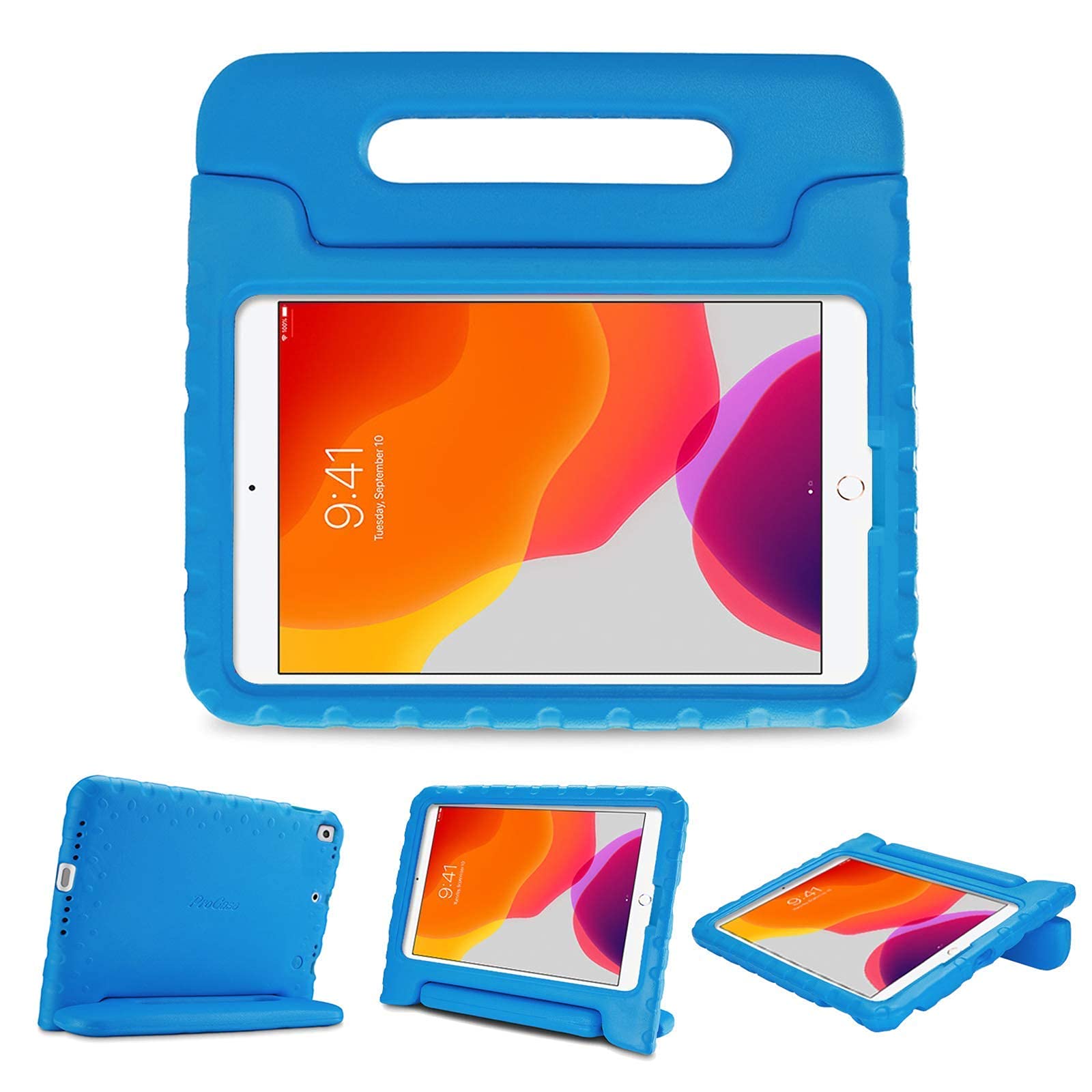 ProCase Kids Shockproof iPad Case for iPad 10.2 (8th/7th Gen 2020/2019) & iPad Air 10.5 (2019) & iPad Pro 10.5 - Durable Protective Cover with Stand | Perfect for School, Travel & Home Learning