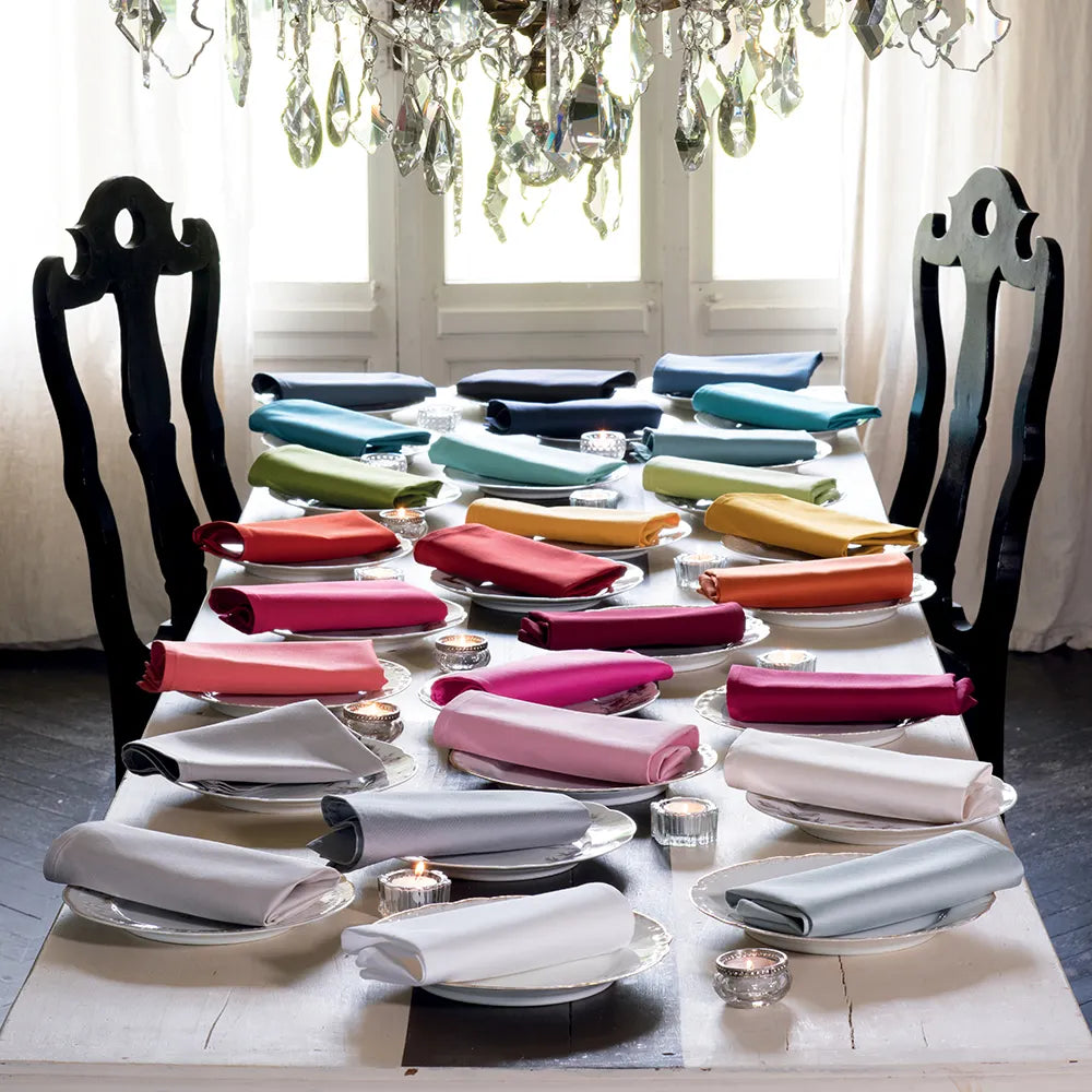 Confetti Mousse Napkins Set of 4 - Colorful Party Table Decorations for Weddings, Birthdays & Celebrations