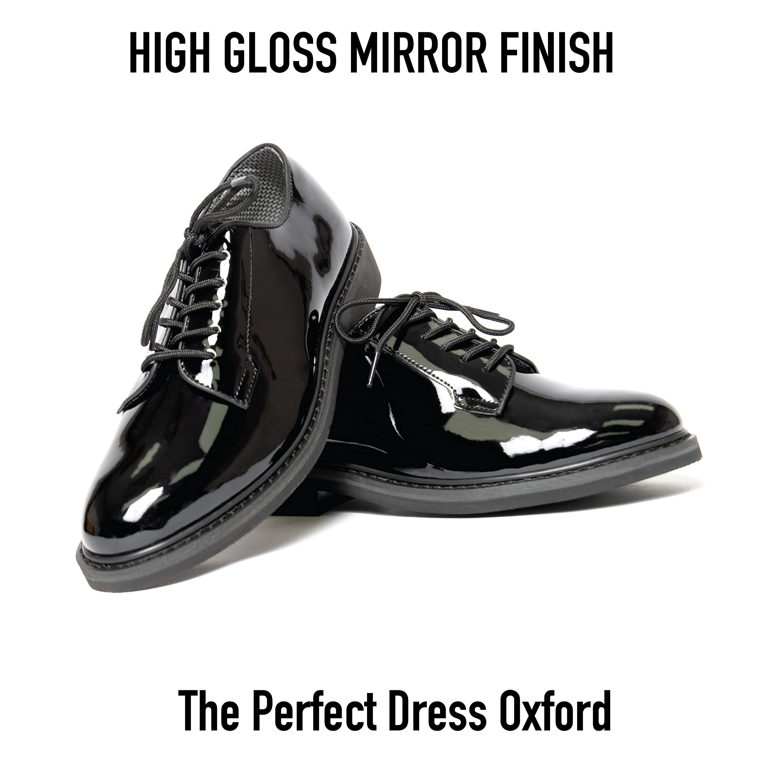 Rothco Men's Hi-Gloss Oxford Dress Shoes - Classic Formal Business Shoes for Office, Wedding & Special Occasions