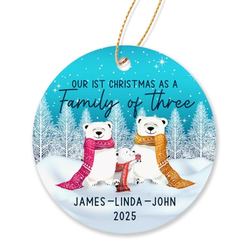 Family of Three Ornament