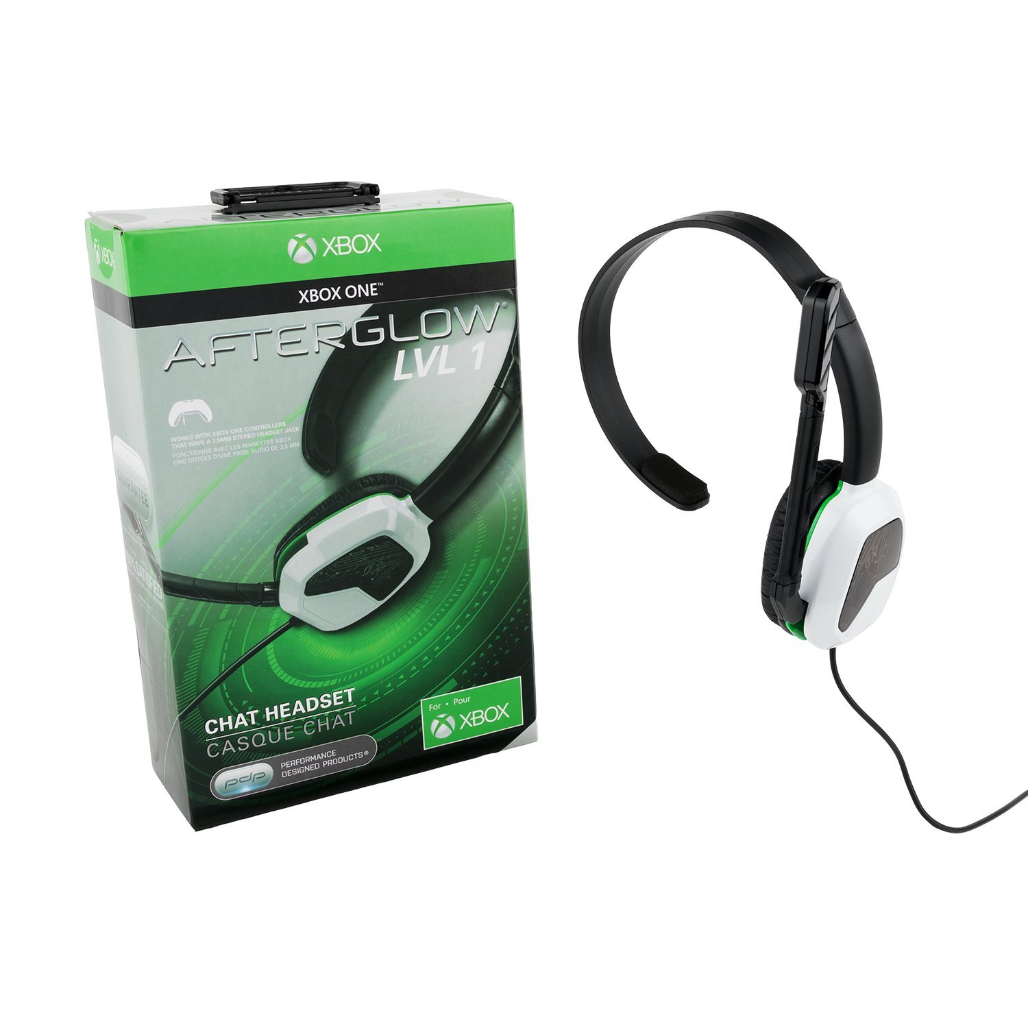 Afterglow LVL One Mono Gaming Headset for Xbox - Lightweight Wired Headphones with Mic for Xbox One, Series X|S - Perfect for Online Multiplayer & Late-Night Gaming Sessions