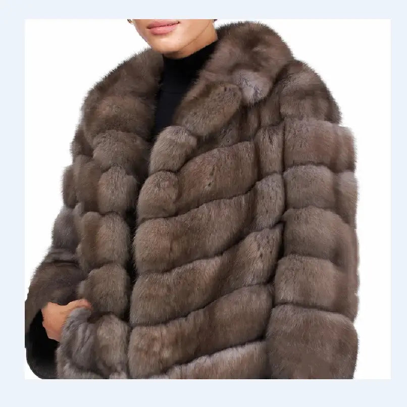 Luxury Women's Fur Coat - High Street Fashion Winter Jacket for Women | Warm Outerwear for Cold Weather, Parties & Special Occasions