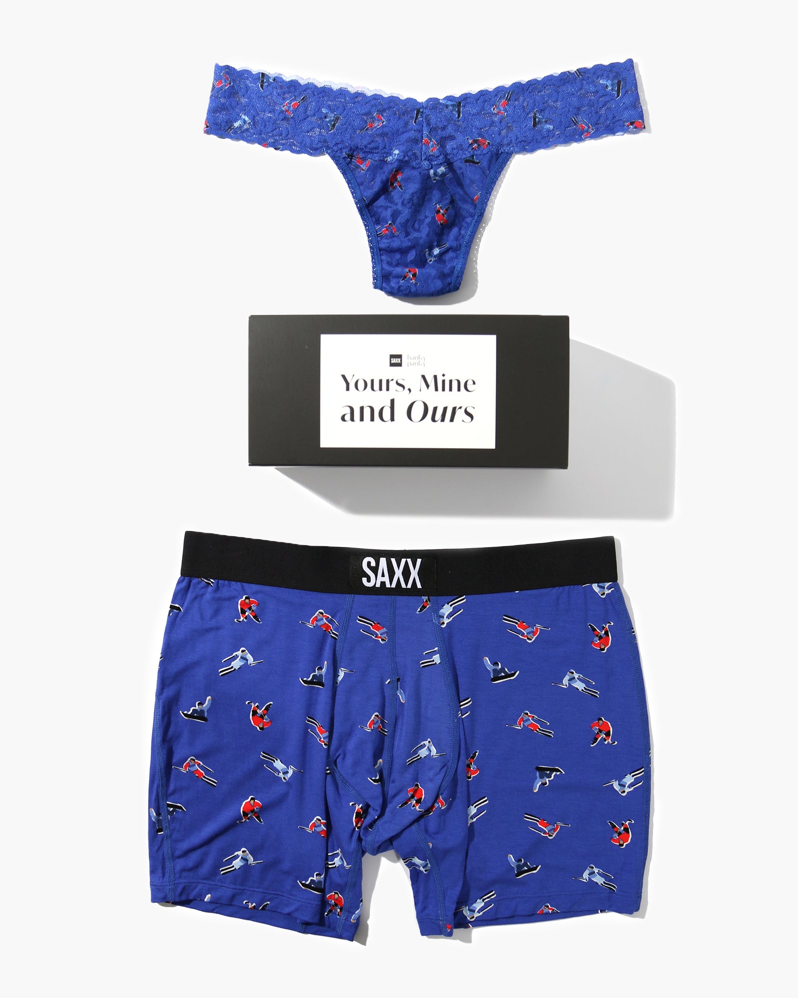 Yours & Mine Hanky Panky Collaboration - Matching Couple Underwear Set | Romantic Lingerie for Valentine's Day & Anniversary Gifts | Perfect for Date Nights & Special Occasions