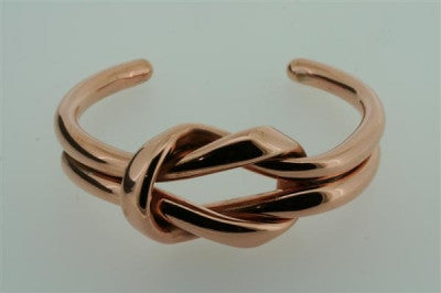 Eternal Knot Copper Cuff Bracelet - Handmade Boho Jewelry for Women - Perfect for Weddings, Festivals & Everyday Wear