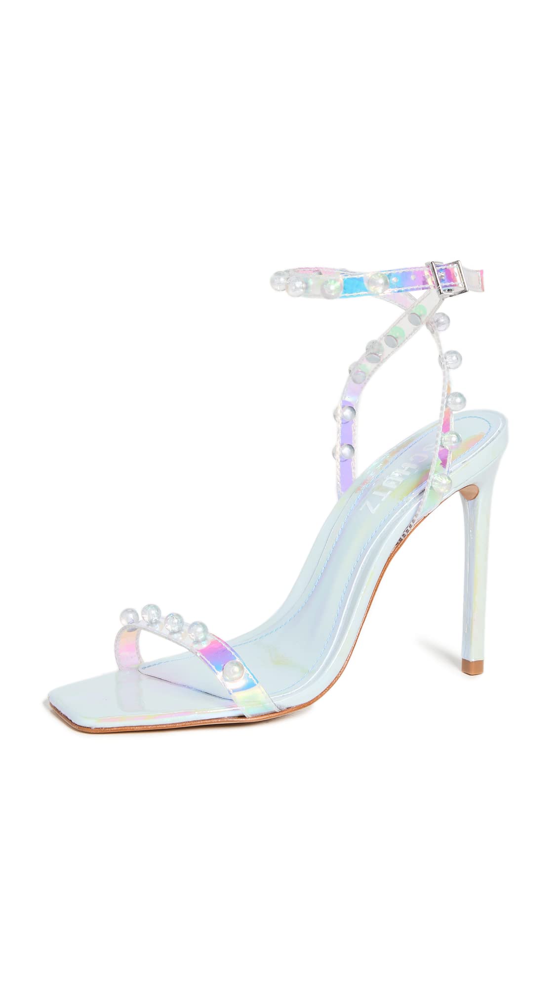 SCHUTZ Women's Pietra Sandal - Comfortable Leather Strappy Heeled Sandals for Summer, Beach, Weddings & Date Nights