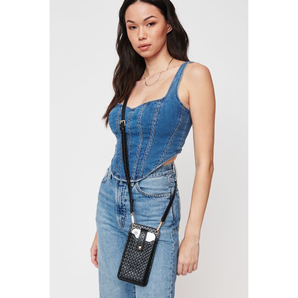 Claire Woven Crossbody Phone Purse for Women - Stylish & Lightweight Cell Phone Bag with Adjustable Strap - Perfect for Travel, Shopping, and Everyday Use