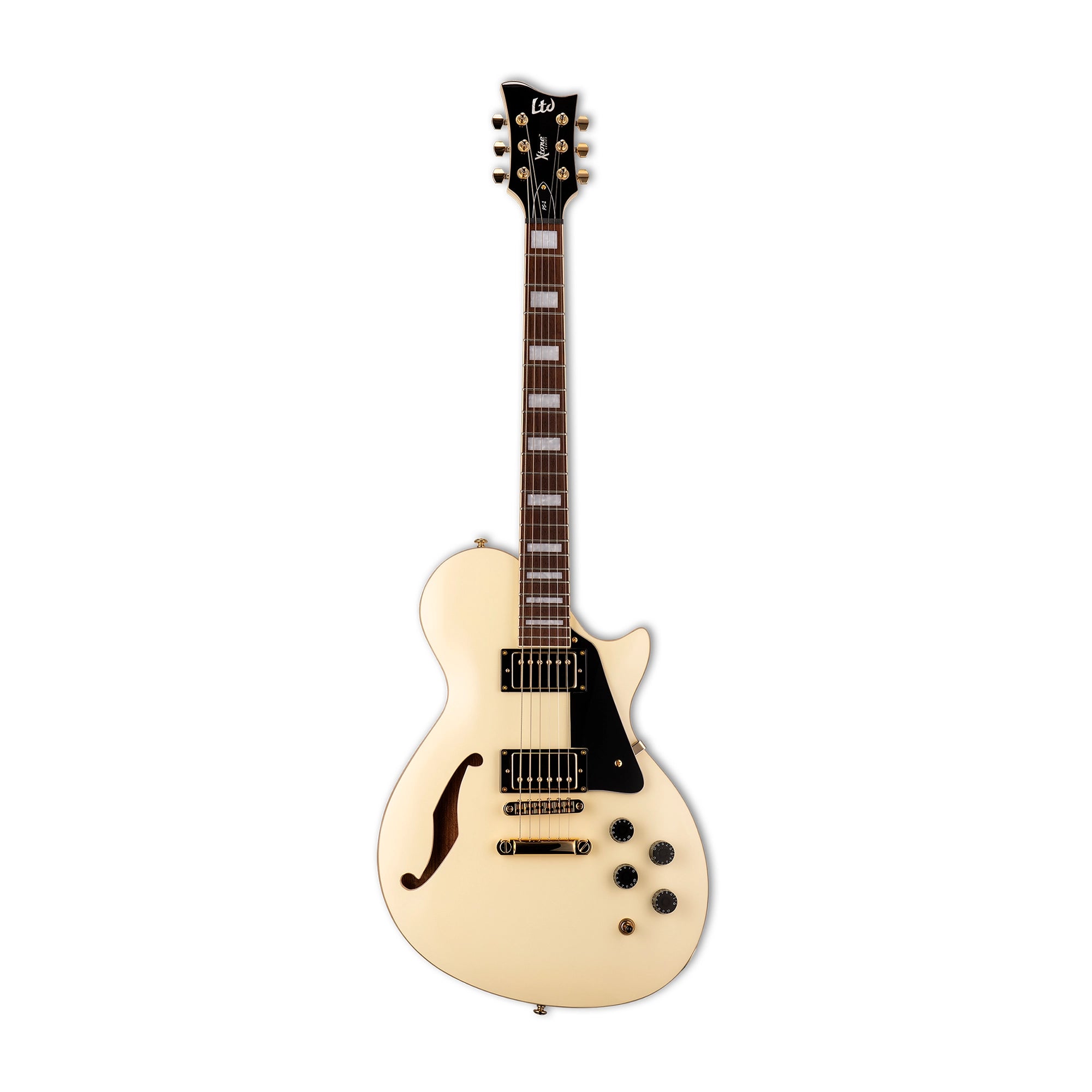 ESP X Tone PS-1 Electric Guitar - Vintage White Finish | Professional Rock & Stage Performance Guitar for Musicians