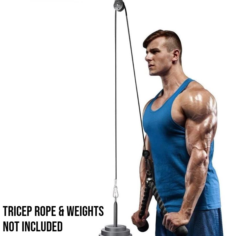 Heavy Duty Cable Pulley Attachment Kit for Home Gym & Fitness Equipment - Perfect for Strength Training, CrossFit, and Weightlifting Workouts