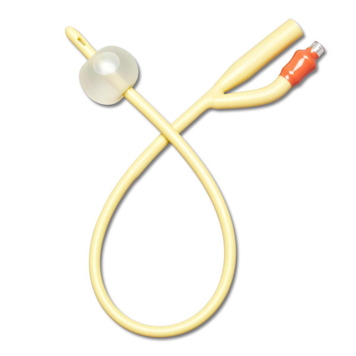 Premium Silicone Elastomer Coated Latex Foley Catheter - Medline Brand - Available in All Sizes for Hospital, Home & Clinical Use