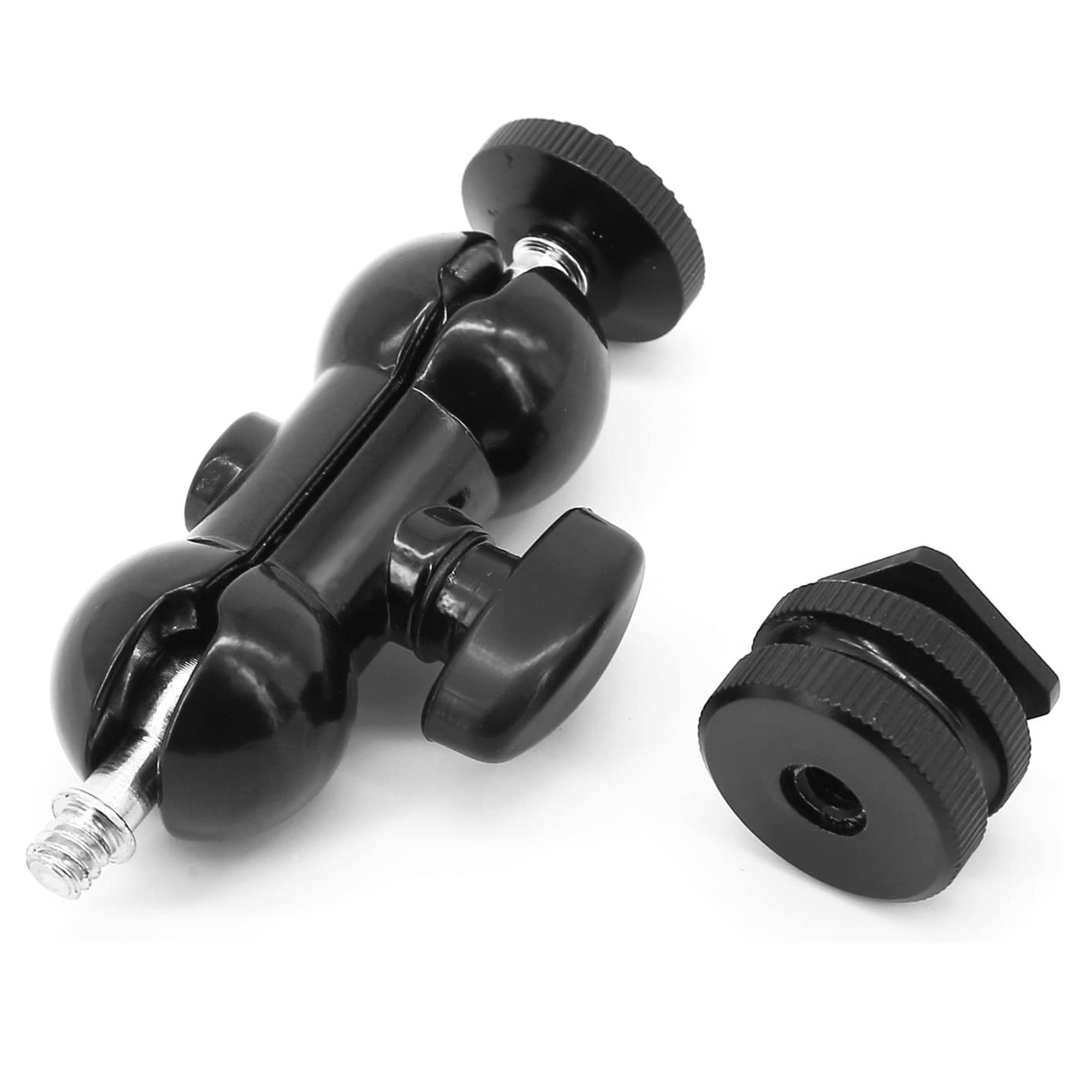 Multi-Function Double Ball Head with Shoe Mount & 1/4
