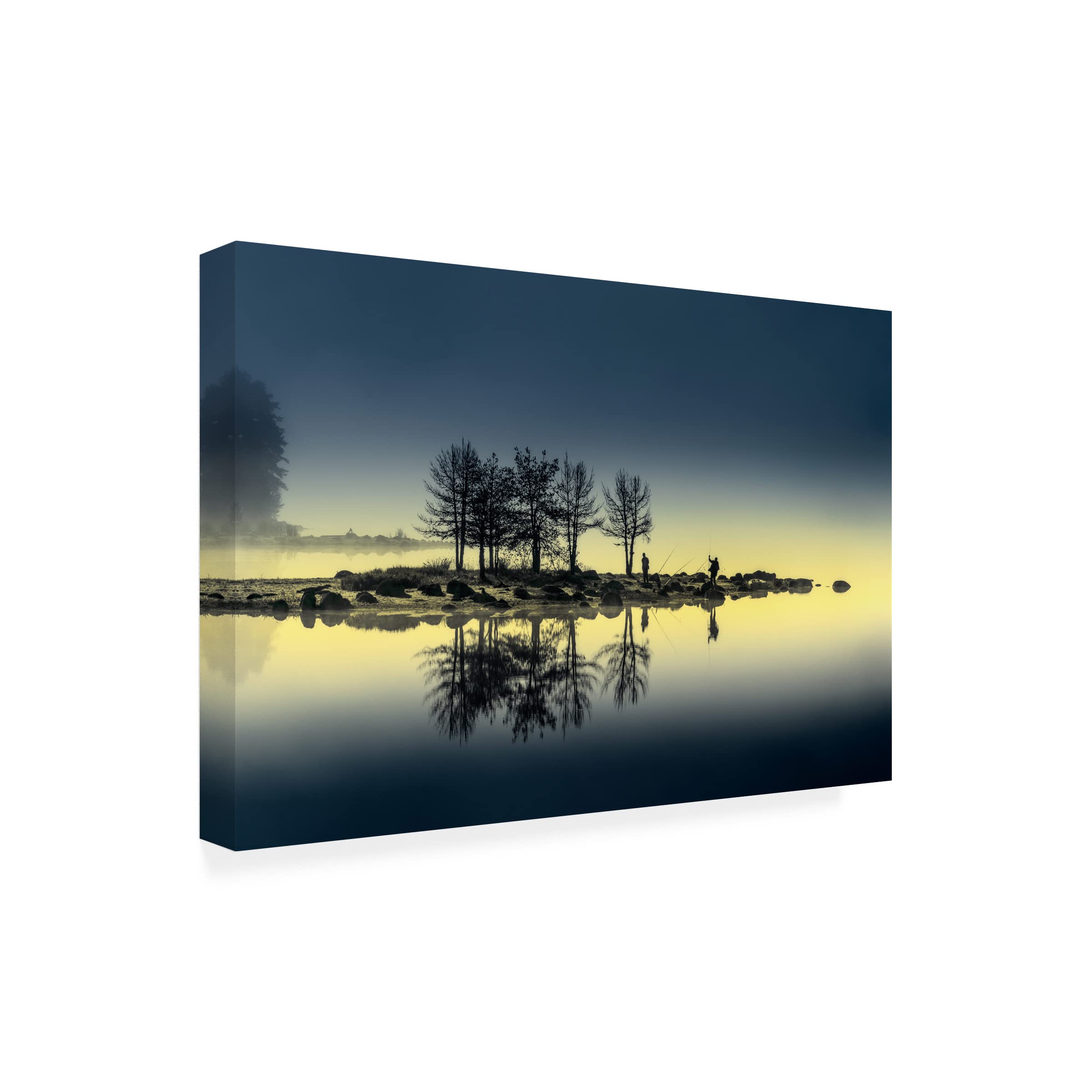 Trademark Fine Art 'Fishing' Canvas Wall Art Print by Albena Markova - Perfect for Living Room, Bedroom & Office Decor