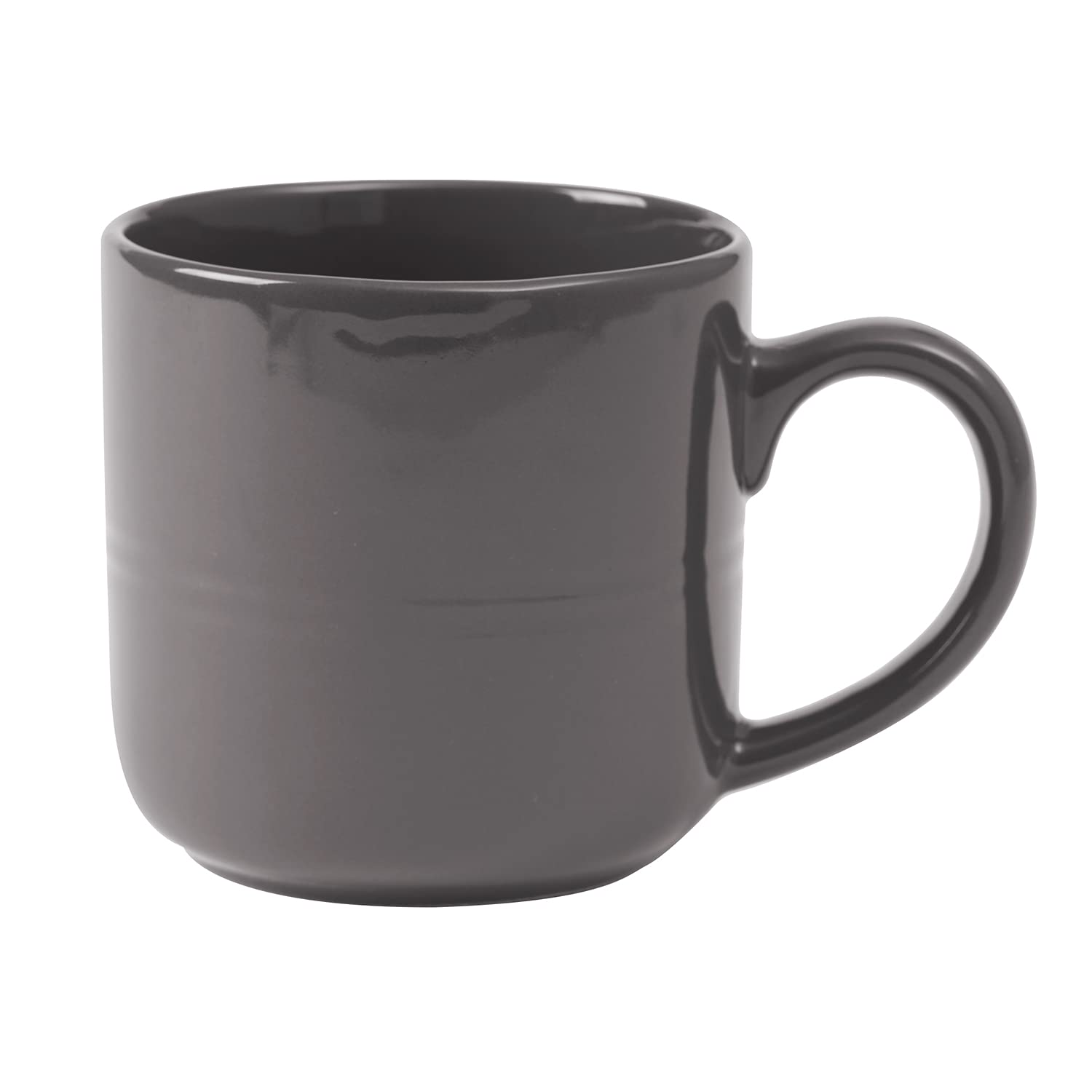 Safdie & Co. Harmony 16-Piece Stoneware Dinnerware Set for 4, Includes Plates & Bowls, Black, 16