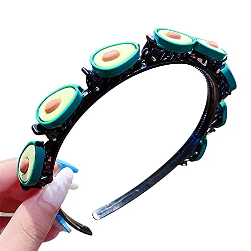 Beautiful Korean Style Flower Hair Band for Kids - Christmas Gift & Party Decoration - Elegant Avocado Design for Girls' Birthday, Wedding & Holiday Events
