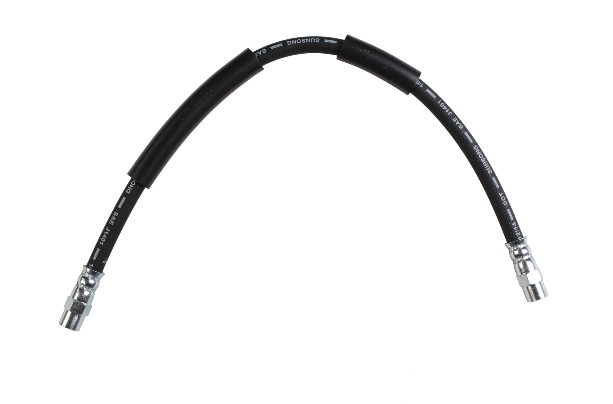 Sunsong 2201526 Brake Hydraulic Hose Replacement for Cars & Trucks - High Performance Brake Line for Safe Driving in All Weather Conditions