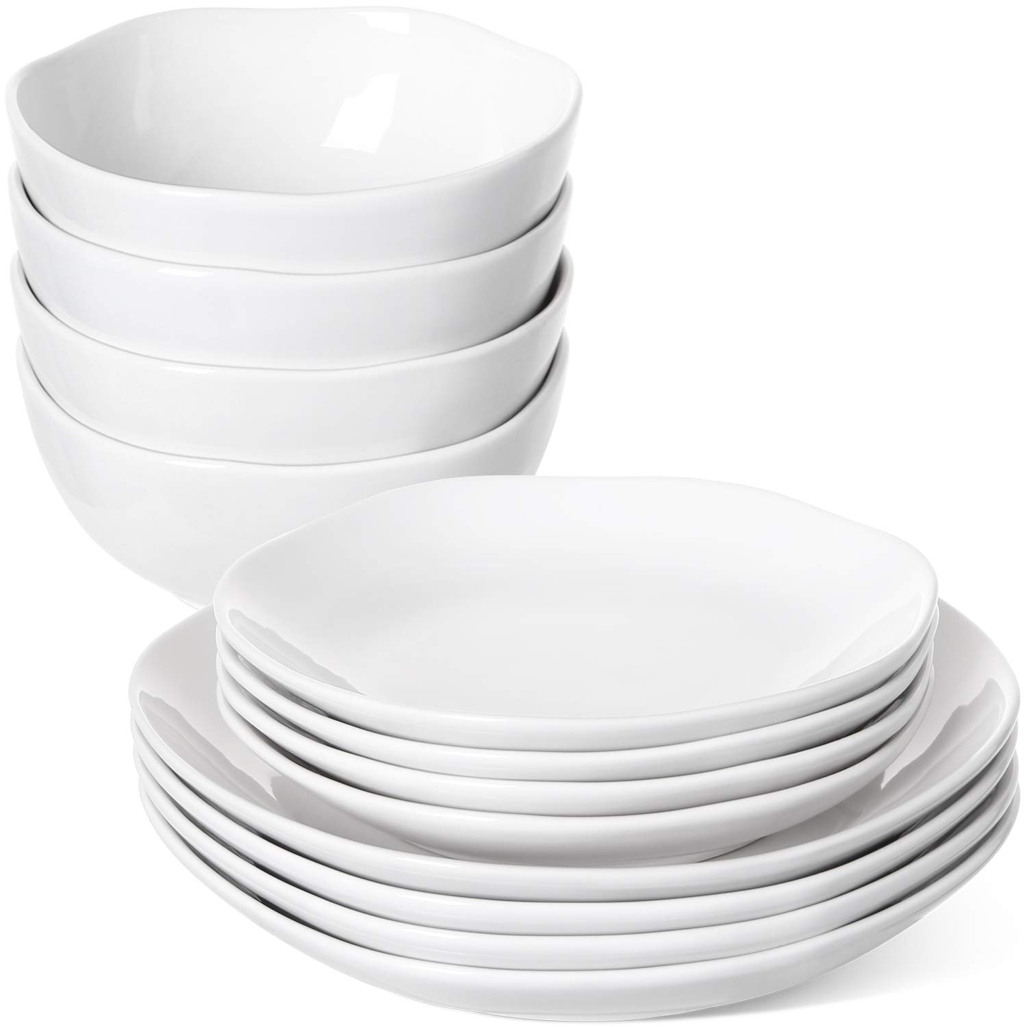 LE TAUCI 12-Piece Ceramic Dinnerware Set for 4 - Includes 10