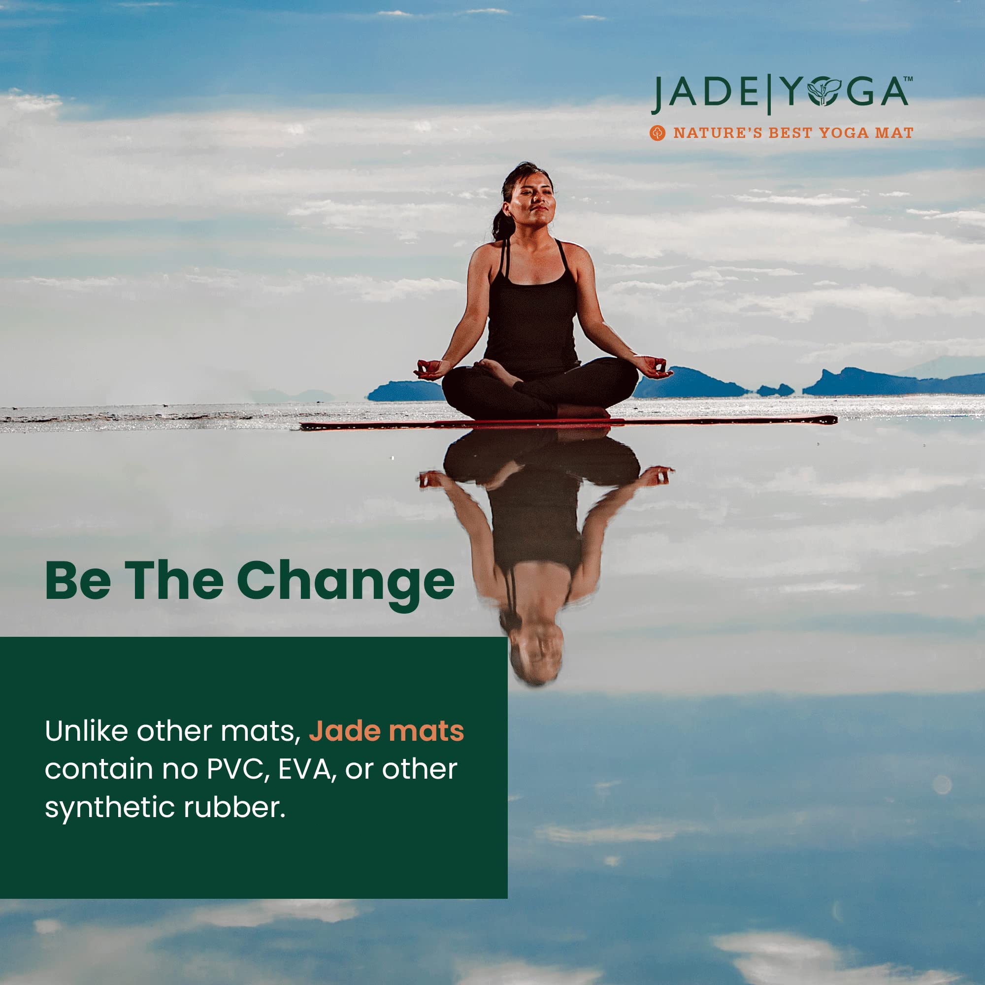 Premium Jade Fusion Yoga Mat - Extra Thick, Non-Slip & Ultra-Grip Exercise Mat for Home Gym (68