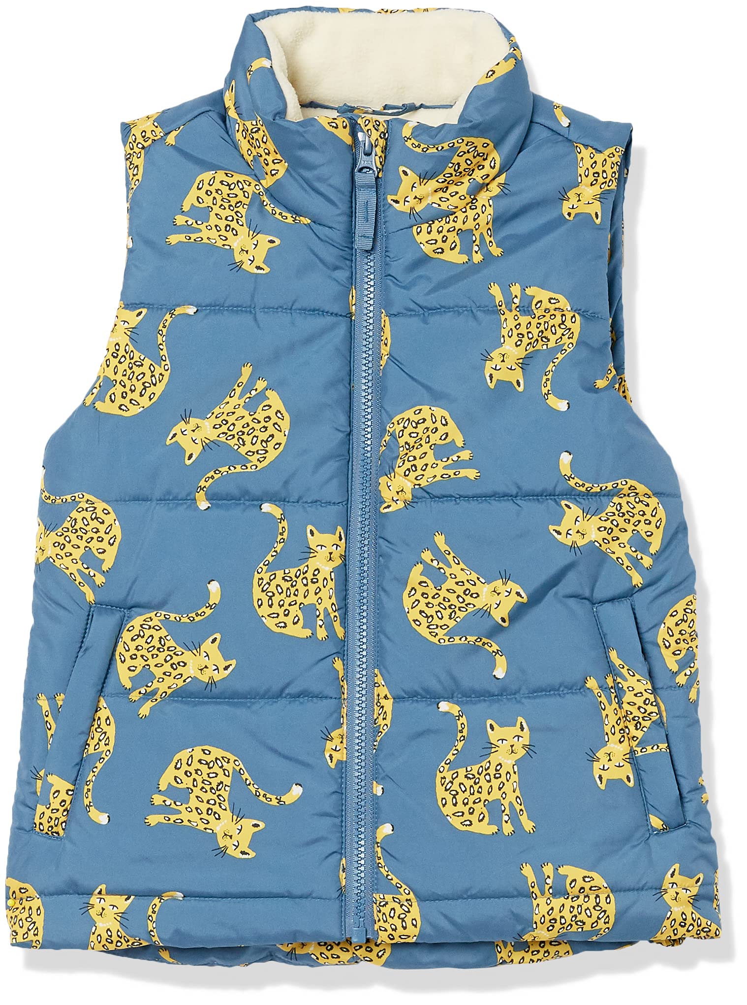 Amazon Essentials Girls & Toddlers' Heavyweight Puffer Vest - Warm Winter Jacket for Outdoor Play, School & Snow Activities