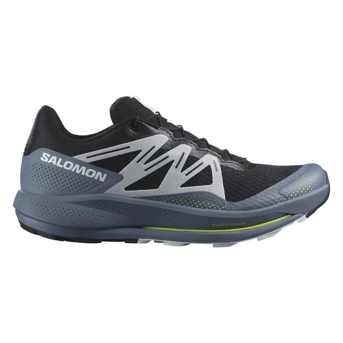 Salomon Pulsar Trail Running Shoes for Men - Lightweight & Durable Trail Runners in Black/China Blue/Arctic Ice - Size 8.5 D Medium - Perfect for Hiking, Trail Running & Outdoor Adventures