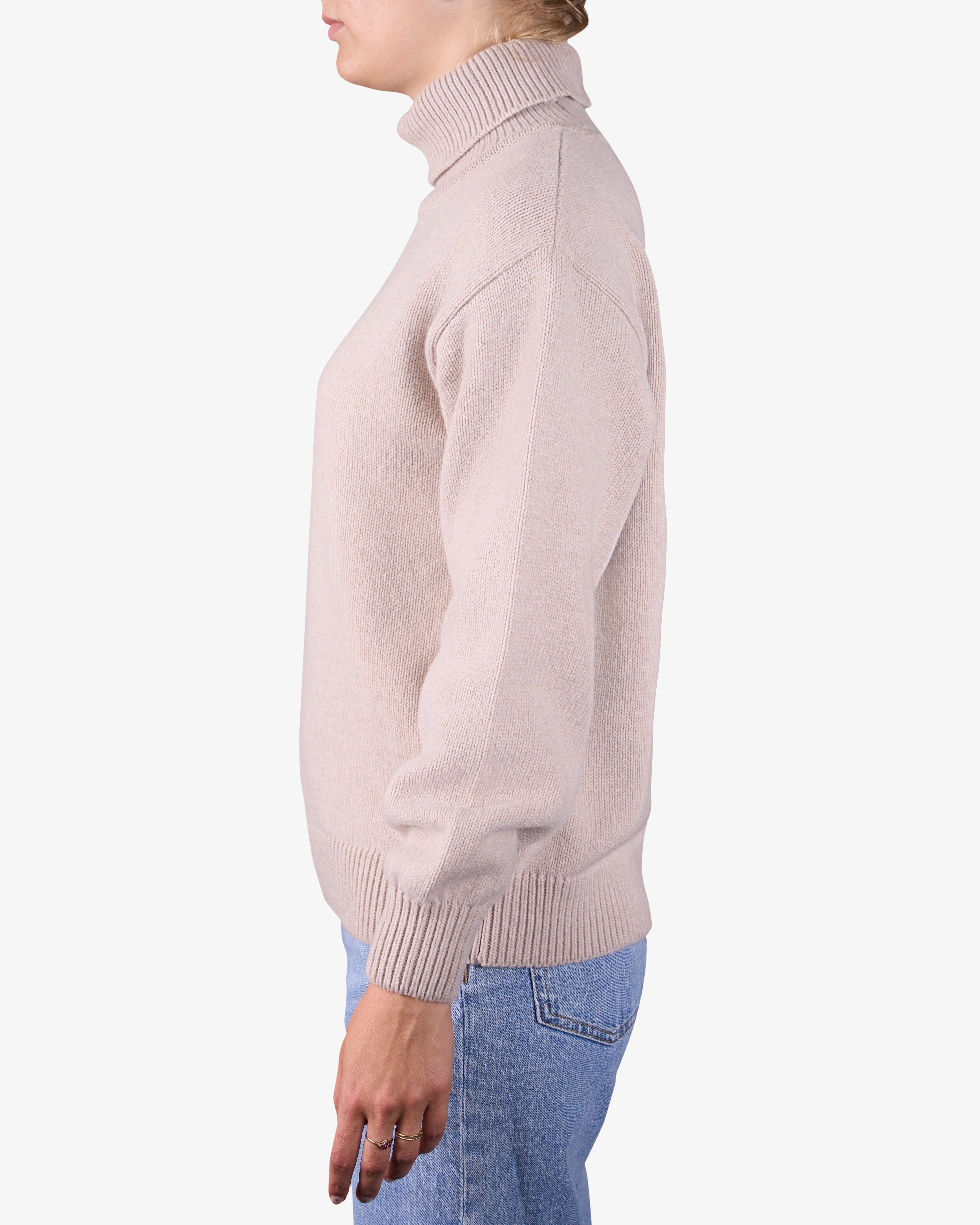 Premium Merino Wool Turtleneck Sweater for Women - Soft & Warm Magenta Blaze Pullover - Perfect for Winter, Office & Casual Outfits