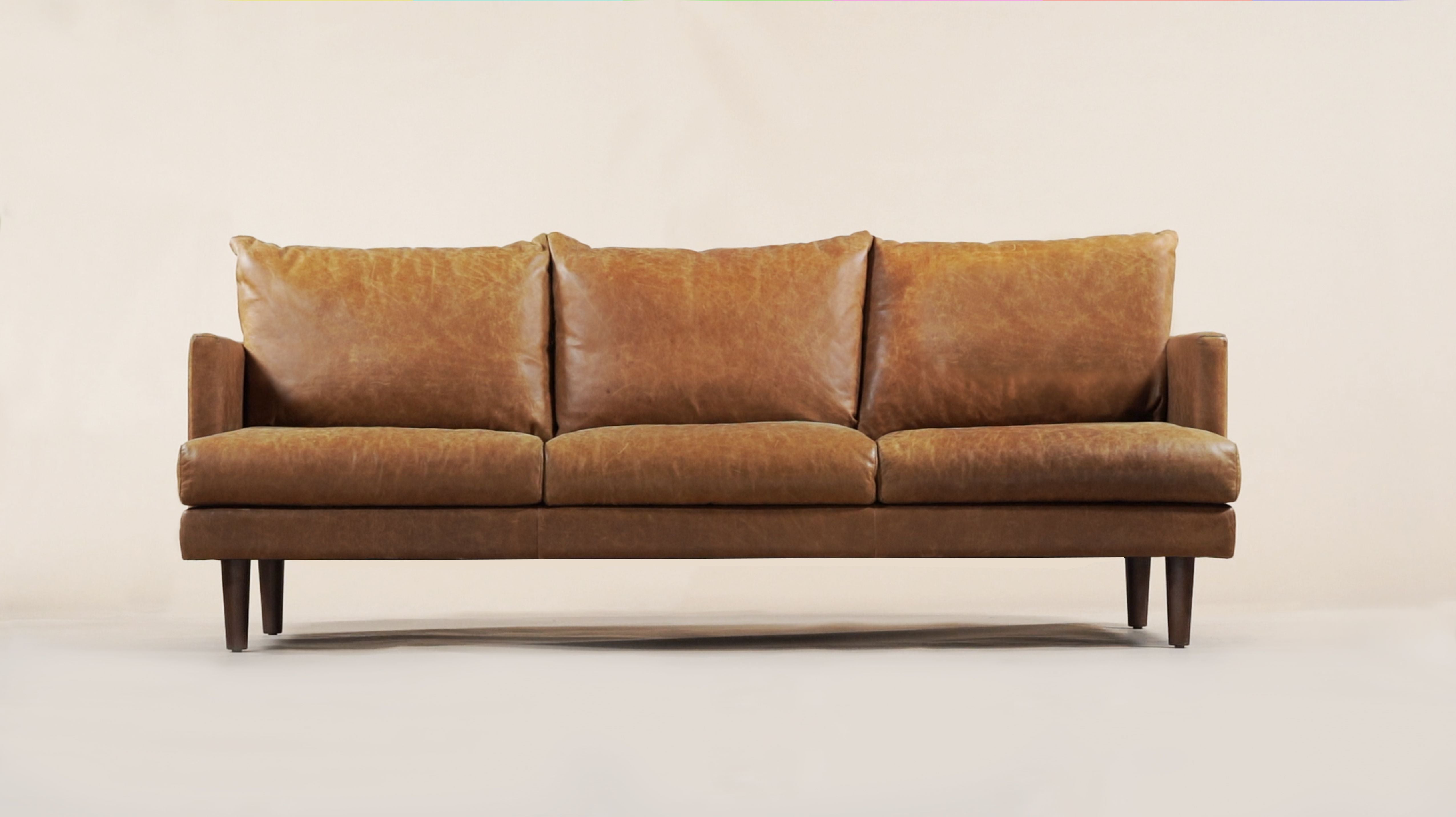 Modern Girona Sofa - Comfortable 3-Seater Couch for Living Room, Lounge & Office - Soft Fabric Upholstery with Sturdy Wooden Frame - Perfect for Relaxing, Entertaining & Small Spaces