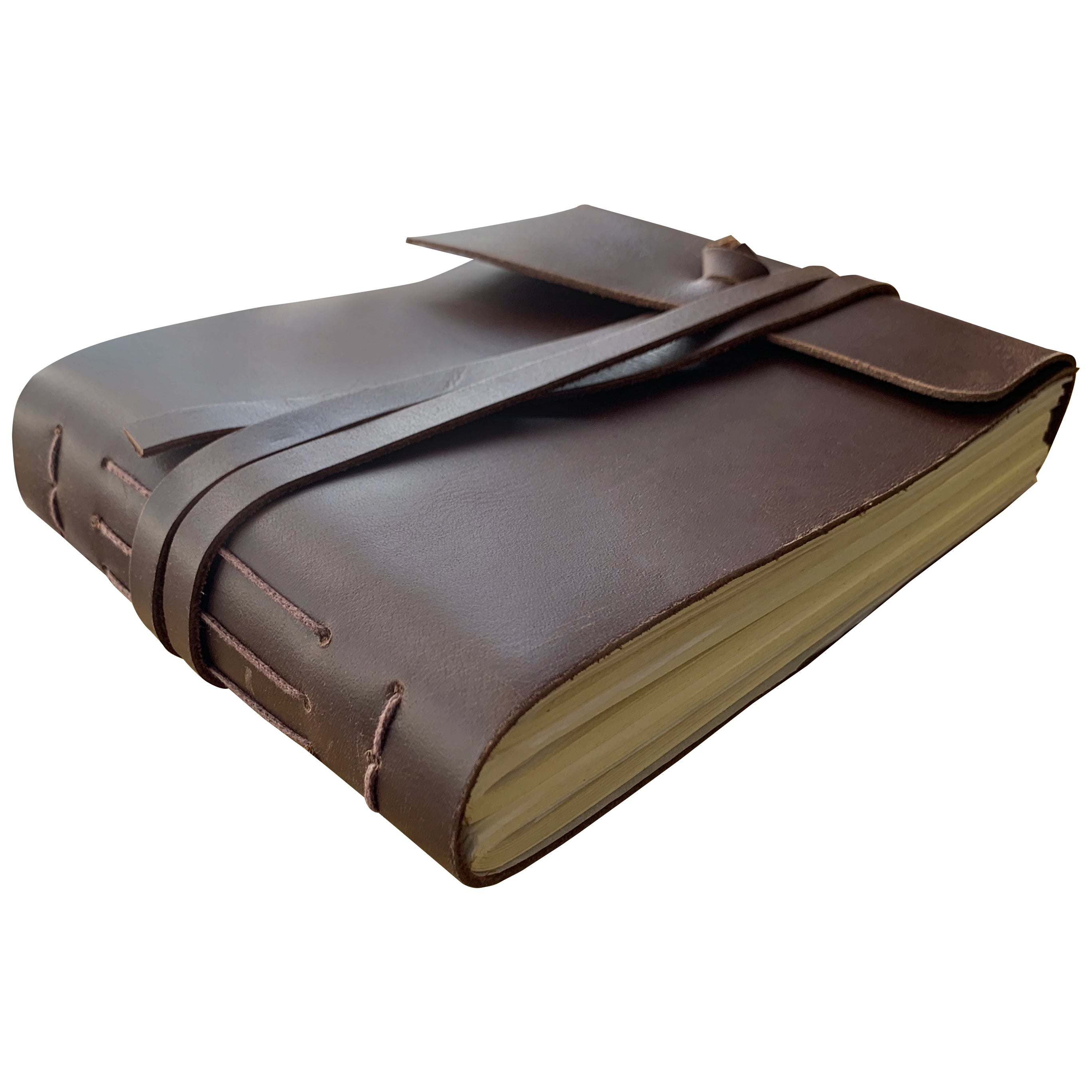 Tuscan Style Medium Photo Album - Handmade Leather Scrapbook for Wedding, Travel & Family Memories - Perfect for Gifts & Keepsakes