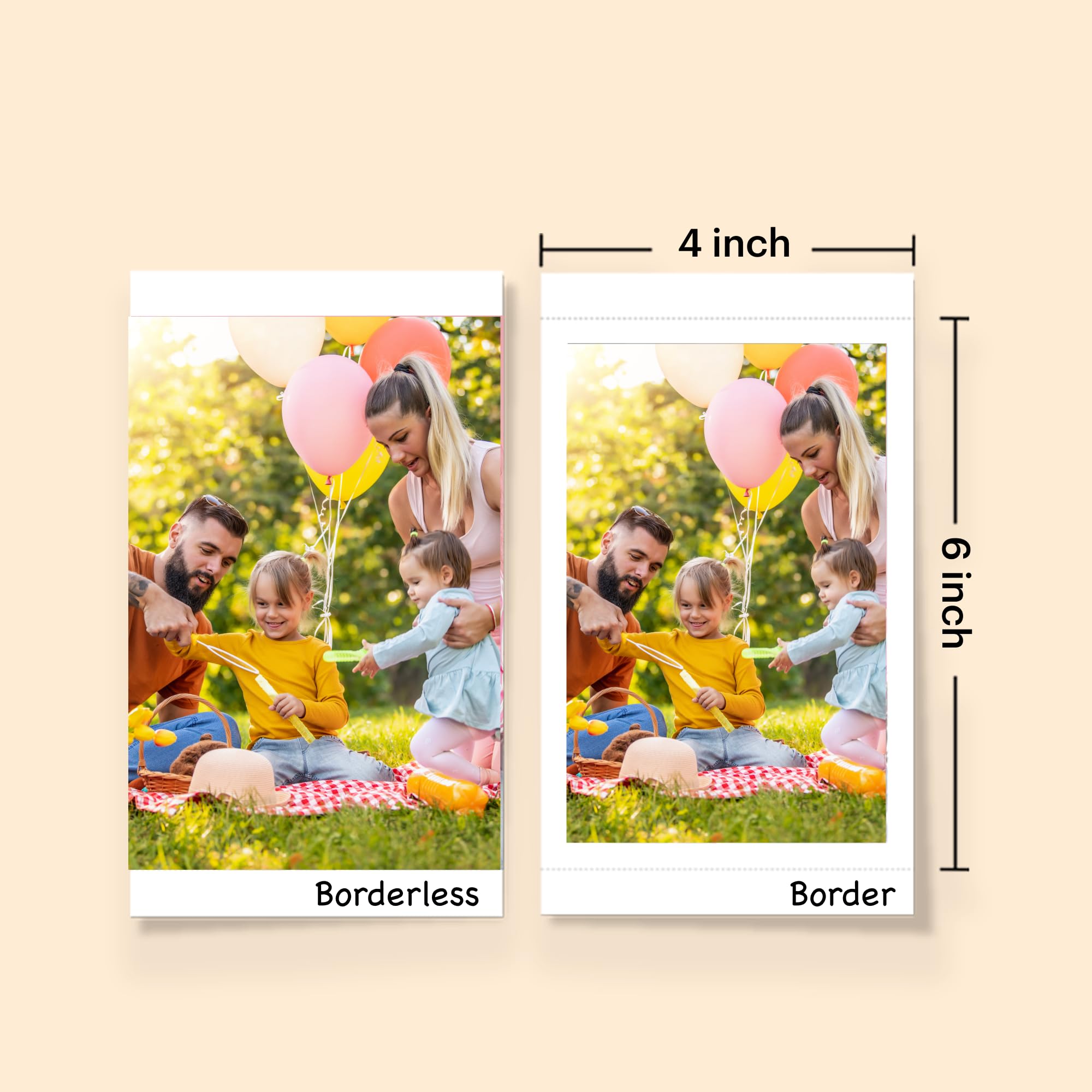 KODAK Dock Plus 4PASS Instant Photo Printer - Wireless Portable 4x6 Inch Photo Printer with 10 Sheets of Premium Photo Paper - Perfect for Travel, Parties, and Home Decor