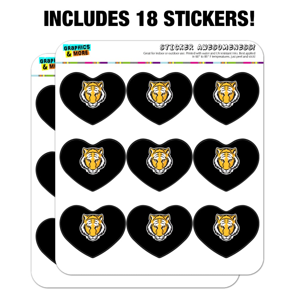 DePauw University Heart Shaped Planner Stickers - Decorative Calendar & Scrapbook Supplies for School, Bullet Journaling, and DIY Crafts