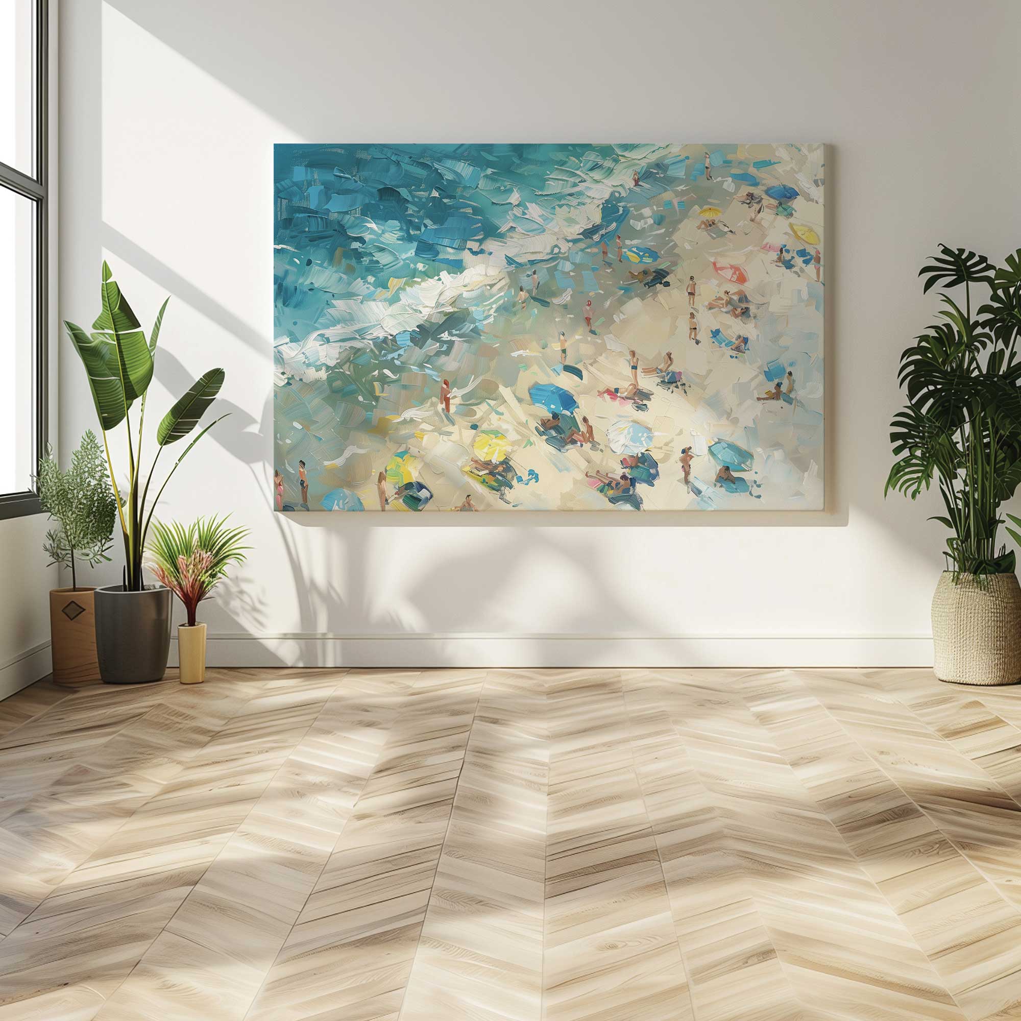 Coastal Harmony Large Canvas Print - Stunning Beach Wall Art for Living Room, Bedroom & Office Decor
