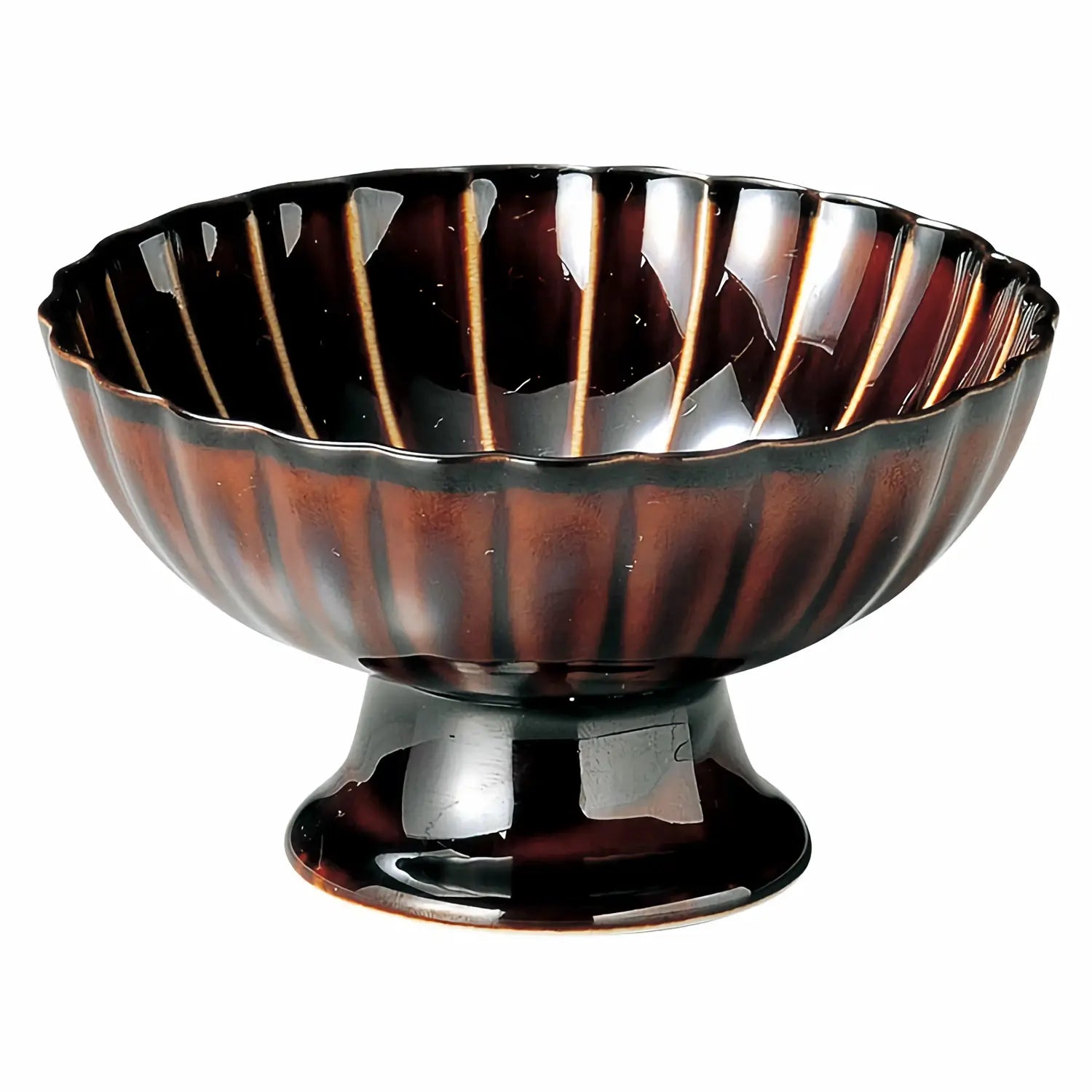 M.Style Epoch Porcelain Footed Bowl Set of 4 - Elegant Serving Dishes for Desserts, Salads & Entertaining - Perfect for Dinner Parties, Holiday Gatherings & Home Decor
