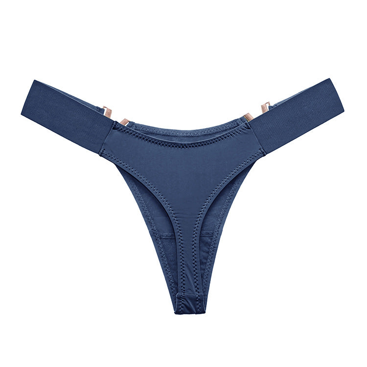 ZASUWA Women's V-Neck Solid Color Underwear - Comfortable Everyday Wear for Work, Gym & Lounge