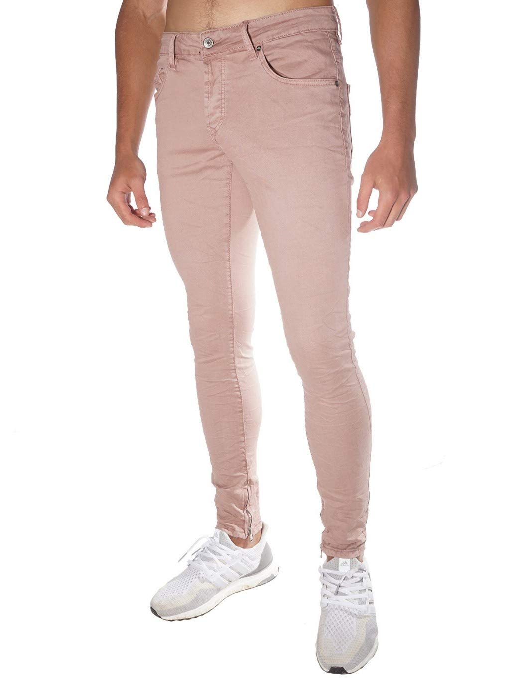 Slim-Fit Jeans for Women - High Waisted Stretch Denim Pants (Rose Pink) | Comfortable & Stylish for Casual Wear, Office, and Date Nights