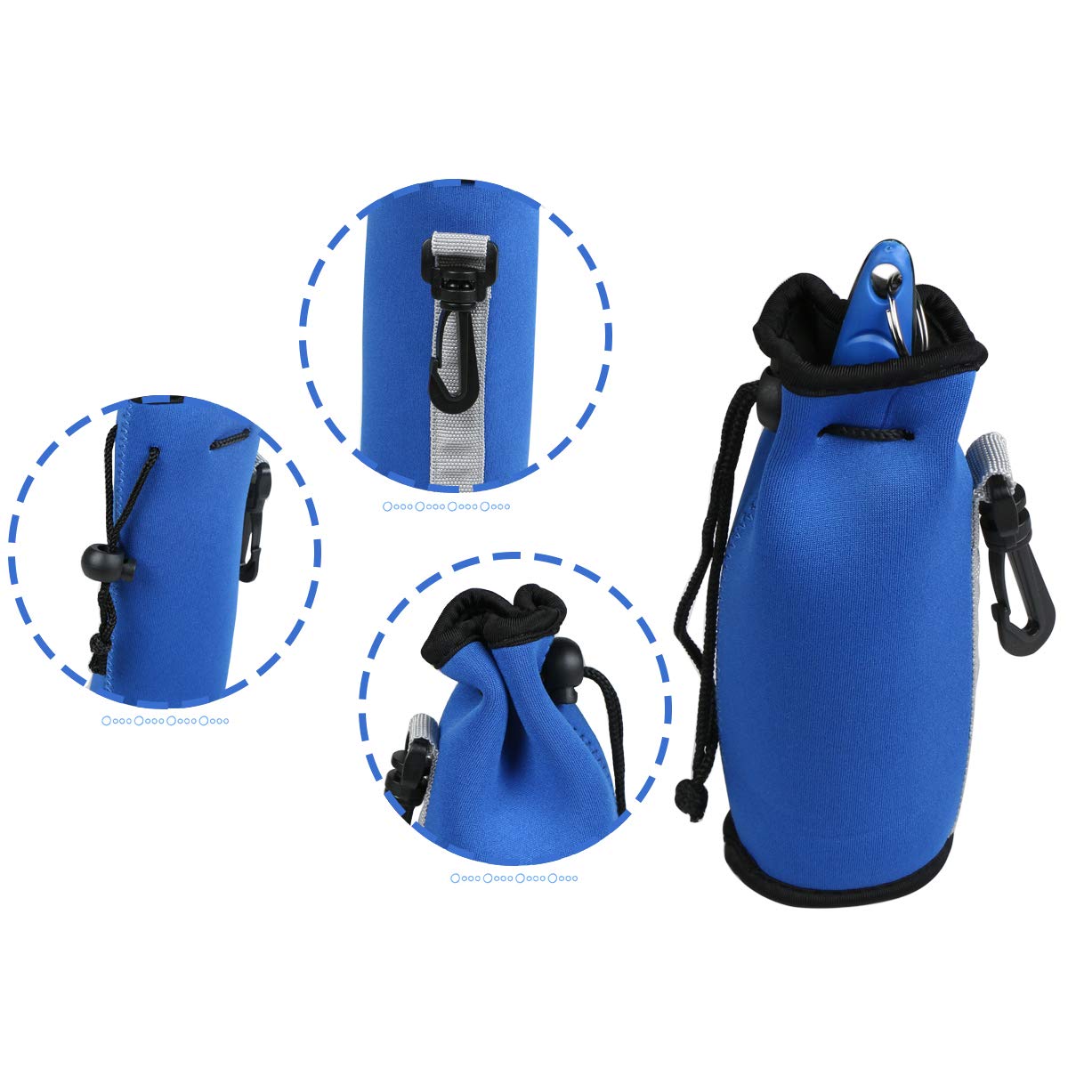 Premium Golf Club Groove Sharpener & Cleaner Kit - Golf Ball & Club Brush Tool Set with Storage Bag - Ideal Golf Accessories Gift for Men & Women (Blue) - Perfect for Course Maintenance & Practice Sessions