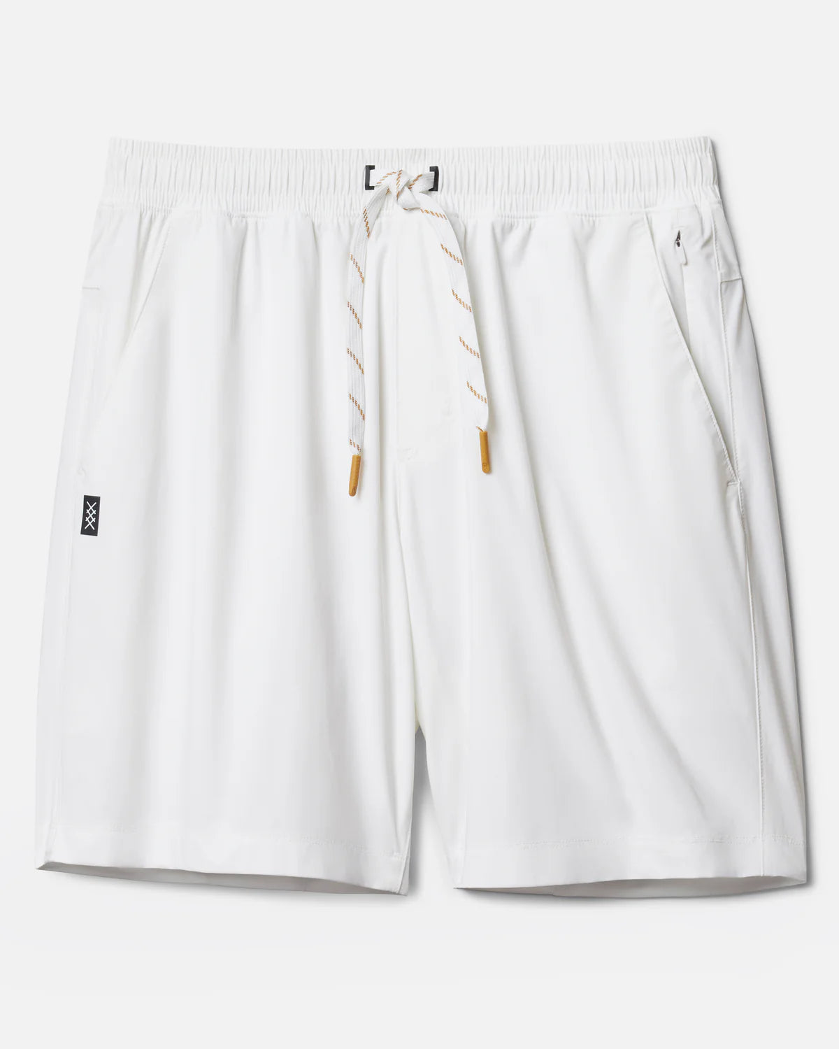 Rhone Men's 7 Inch Pursuit Lined Running Shorts - Breathable Quick-Dry Athletic Shorts for Gym, Workout & Summer Activities - Bright White