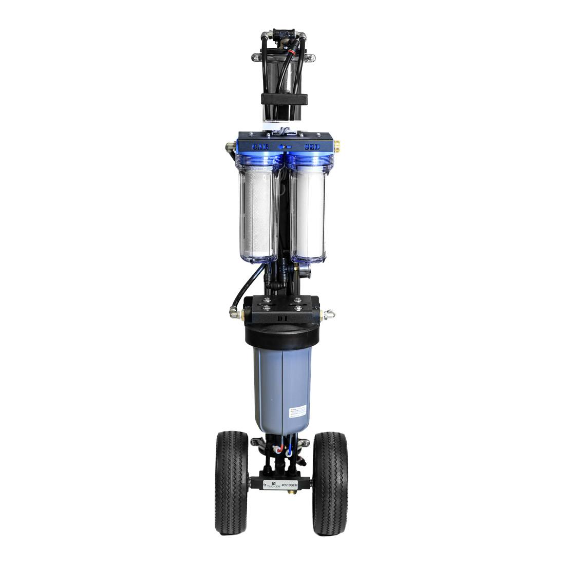 Tucker Rival Pro 4 Stage RO/RO DI Cart Water Filtration System - High Purity Reverse Osmosis Deionization for Aquariums, Hydroponics & Home Brewing