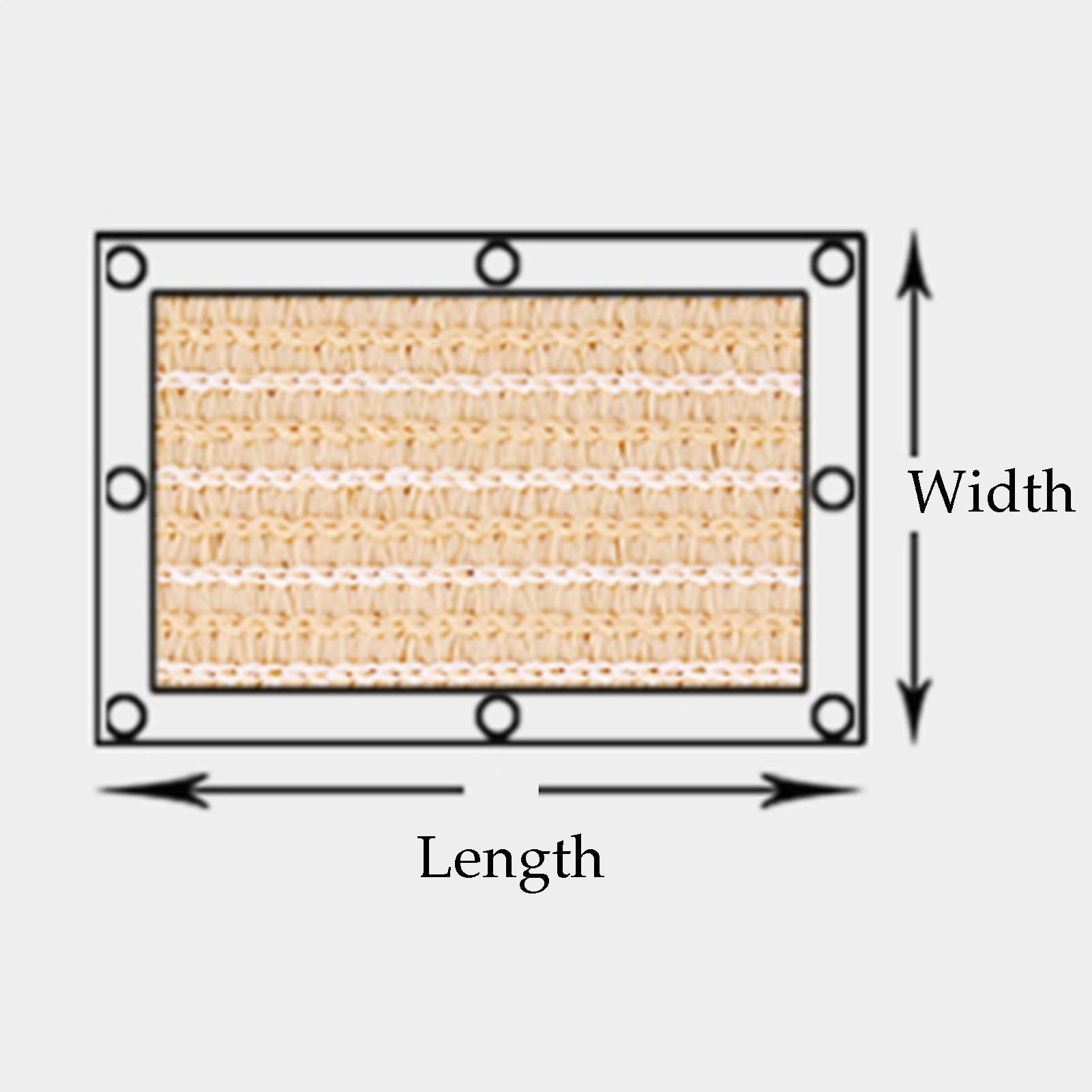 UV-Resistant Sun Shade Cloth with Grommets - 3x4m Blue Shade Sail for Garden, Greenhouse & Plant Protection | Easy Installation Outdoor Sunblock Netting for Patio, Pool & Backyard