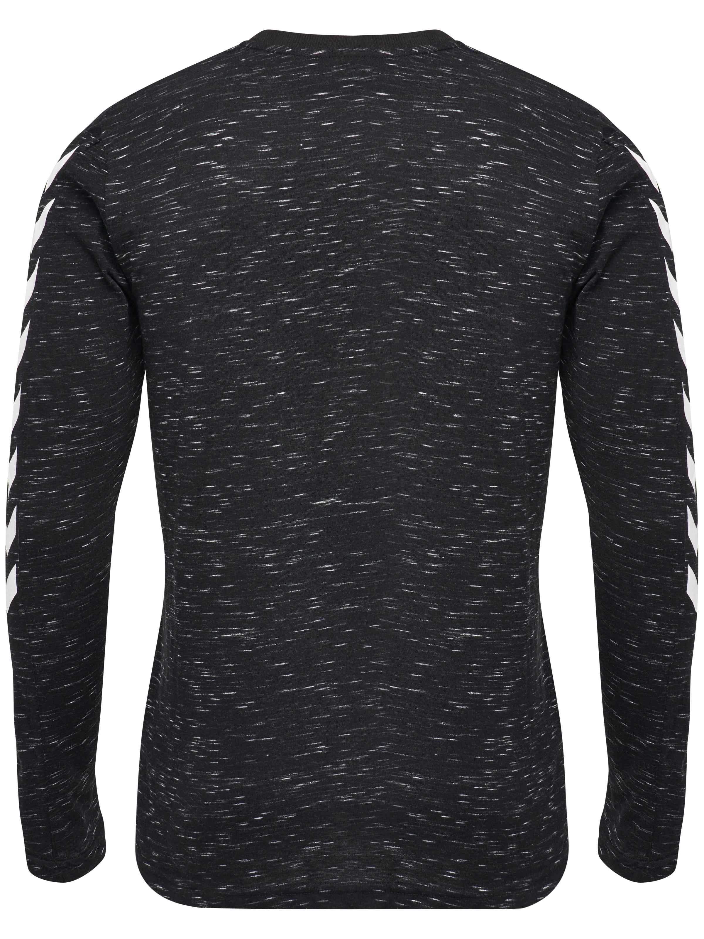 Hummel HmlGLAY Long Sleeve T-Shirt for Men & Women - Heather Black - Comfortable Casual Wear for Everyday, Workout, and Street Style