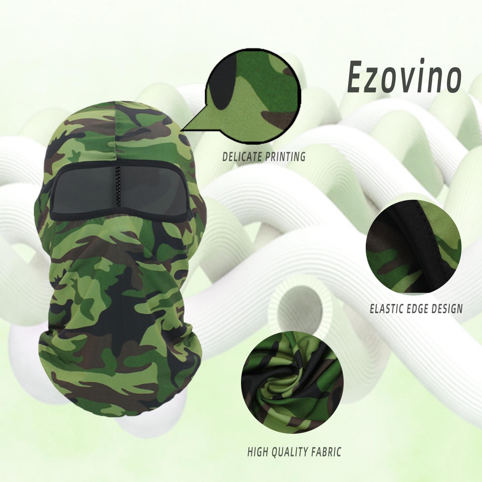 4 Pack Balaclava Ski Face Mask for Men & Women - Cooling Neck Gaiter, Full Head Cover for Winter Sports, Cycling & Outdoor Activities