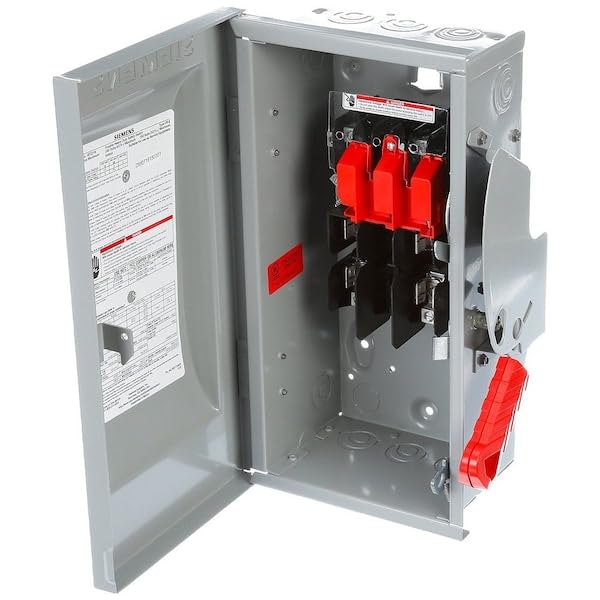 30 Amp 3-Pole 600V NEMA 1 Heavy Duty Safety Switch for Solar PV Systems - Ideal for Commercial & Industrial Photovoltaic Installations