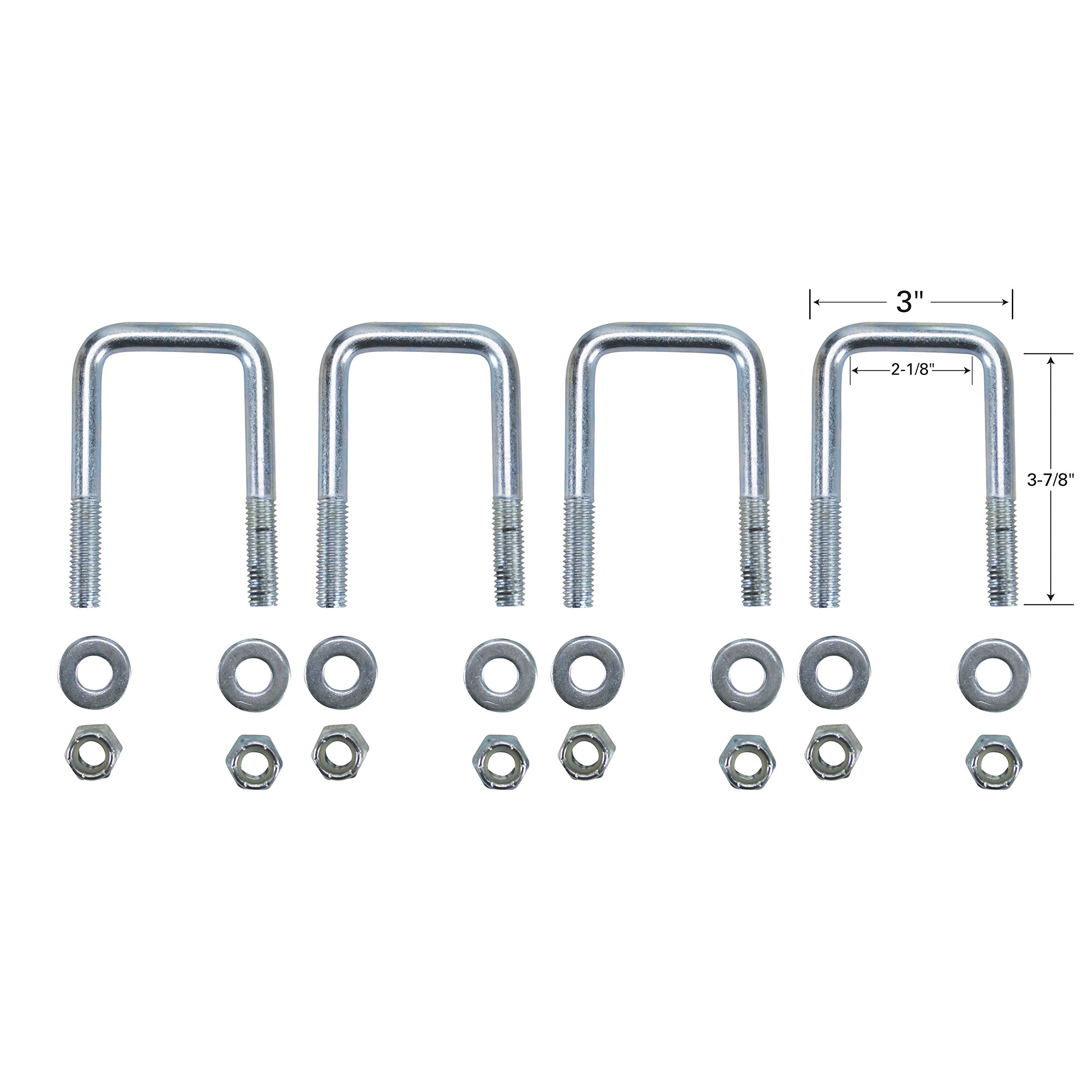 Extreme Max 3005.3783 Heavy-Duty Pontoon Trailer Guide-Ons - Silver | Premium Boat Trailer Accessories for Safe Loading & Unloading | Perfect for Marine, Dock & Watercraft Transport
